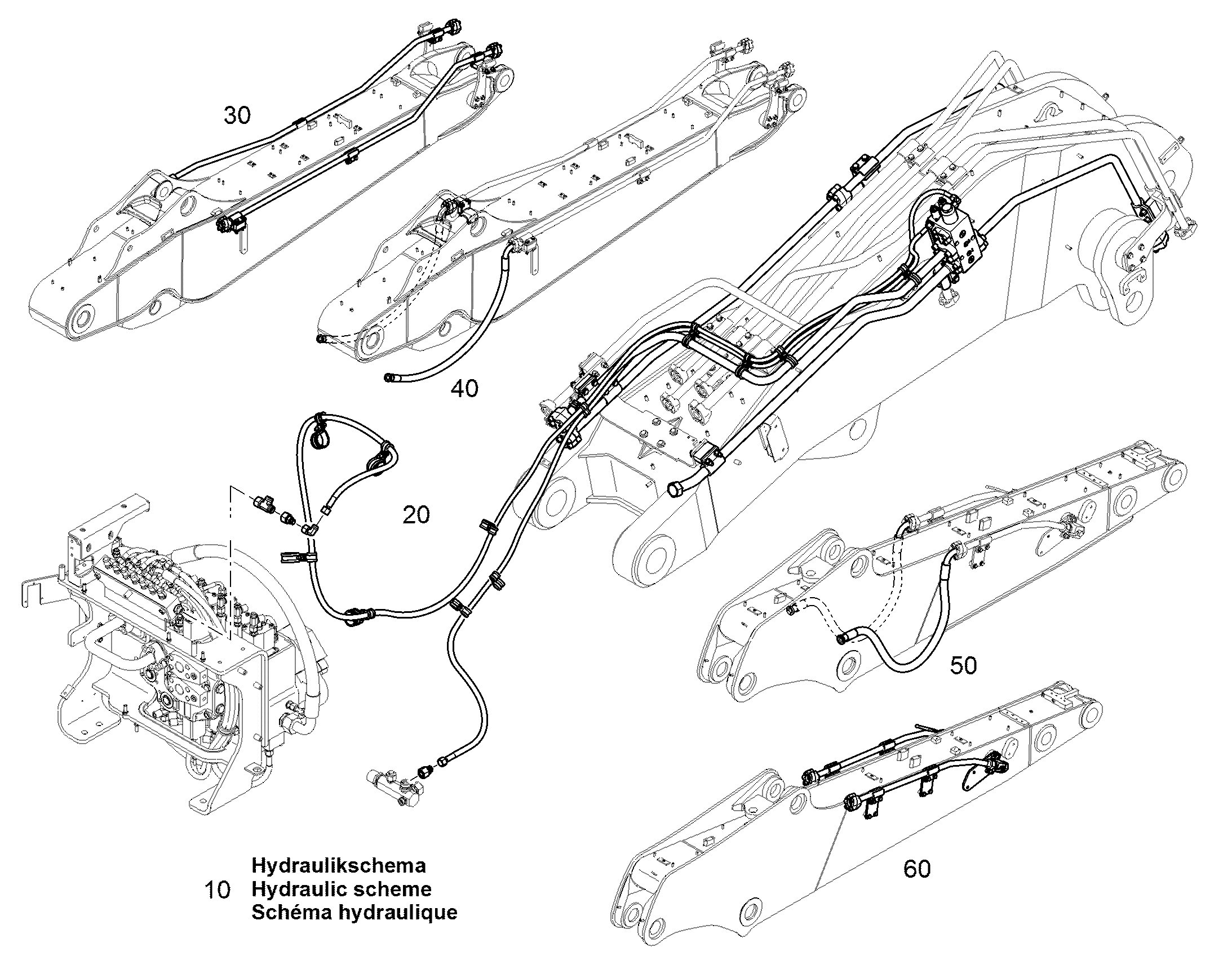 ПРОВОДКА МОНТАЖ AHS 12859252 LIEBHERR