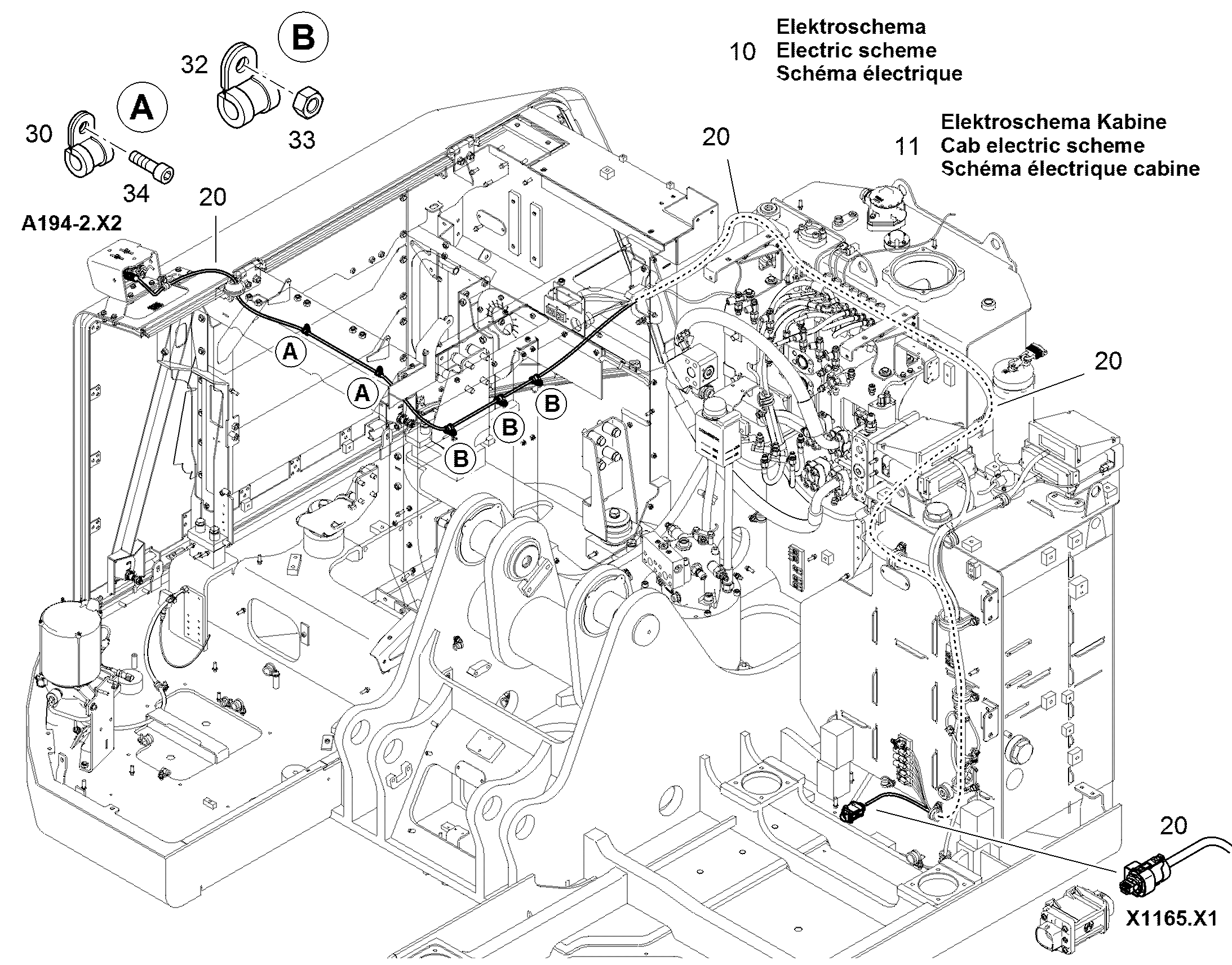 ЭЛЕКТРОСХЕМА W0 10856218 LIEBHERR