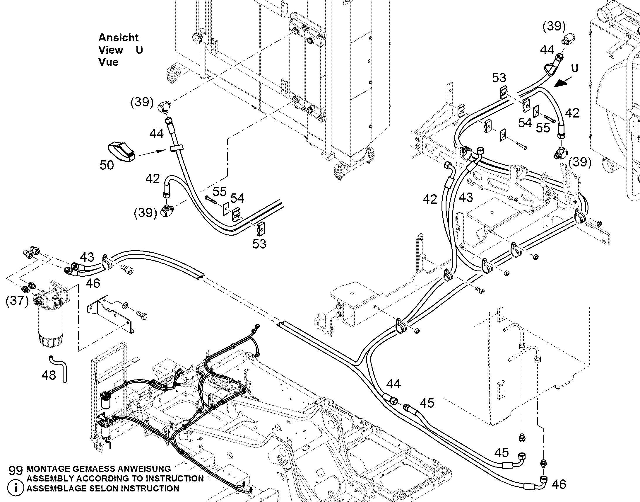 ШЛАНГ ТОПЛИВНЫЙ 12X3800 11833202 LIEBHERR