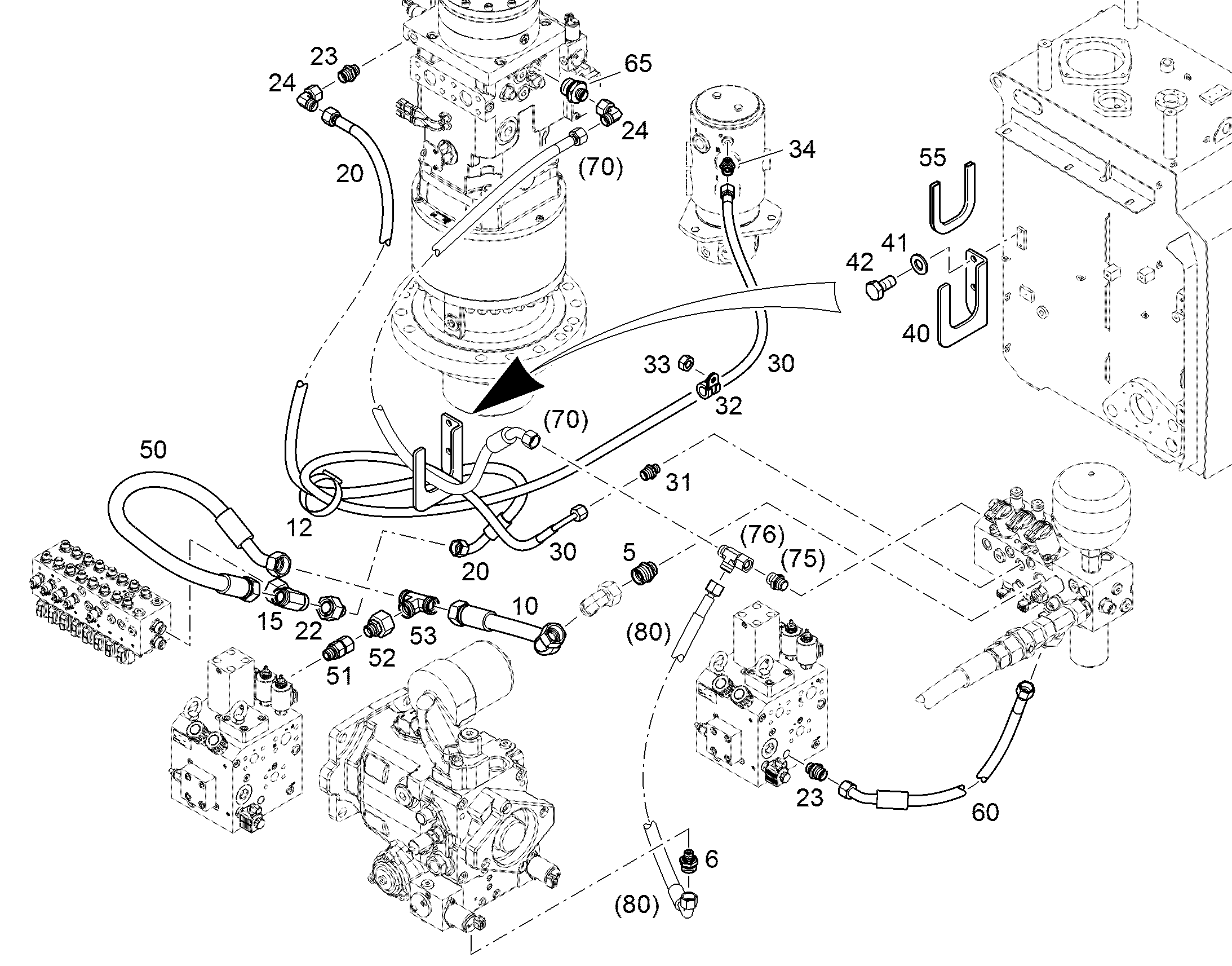 ШЛАНГ 10X1000 10287308 LIEBHERR