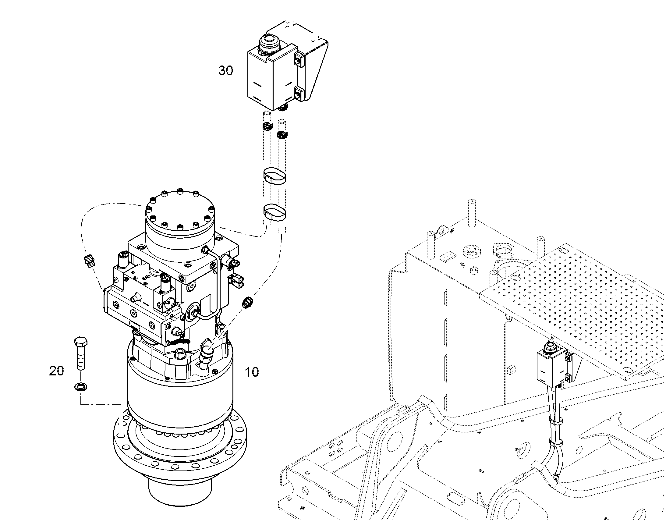 МЕХАНИЗМ ПОВОРОТА 12838045 LIEBHERR