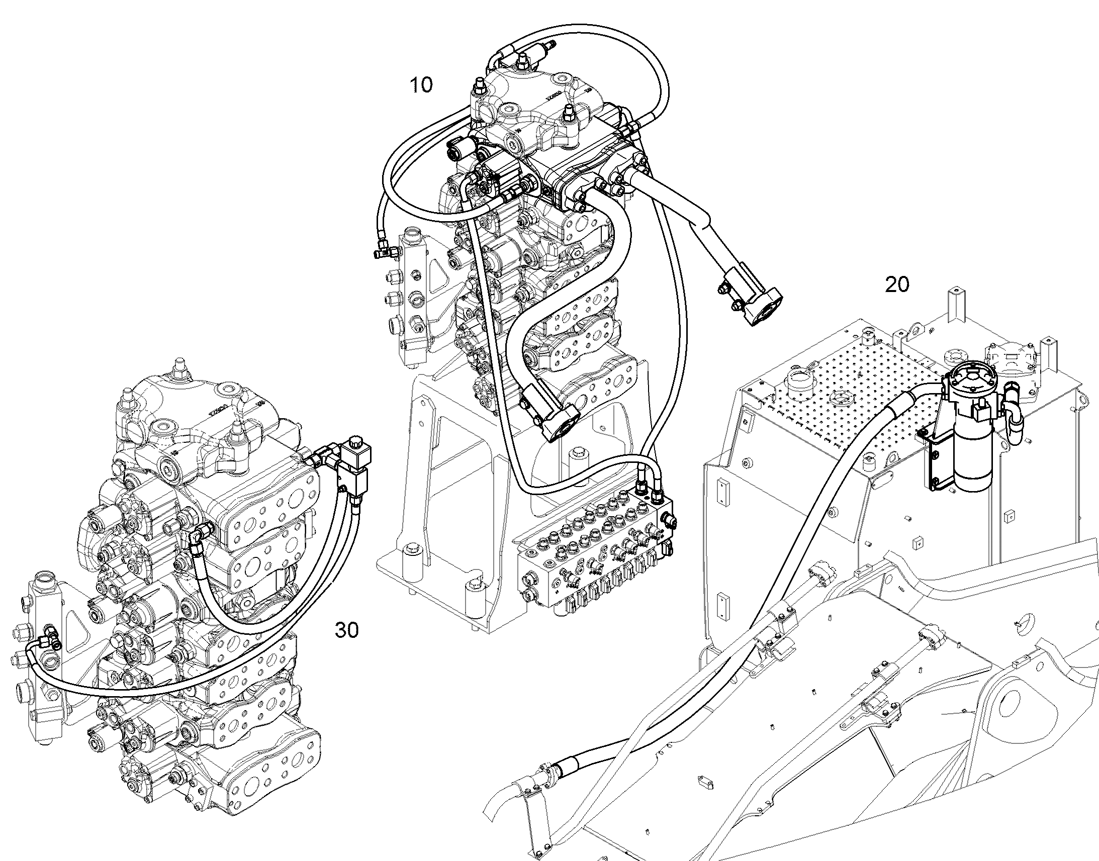 ГИДР.УПРАВЛЕНИЕ ФУНКЦИЕЙ ДВИЖ. HDK1 12584130 LIEBHERR
