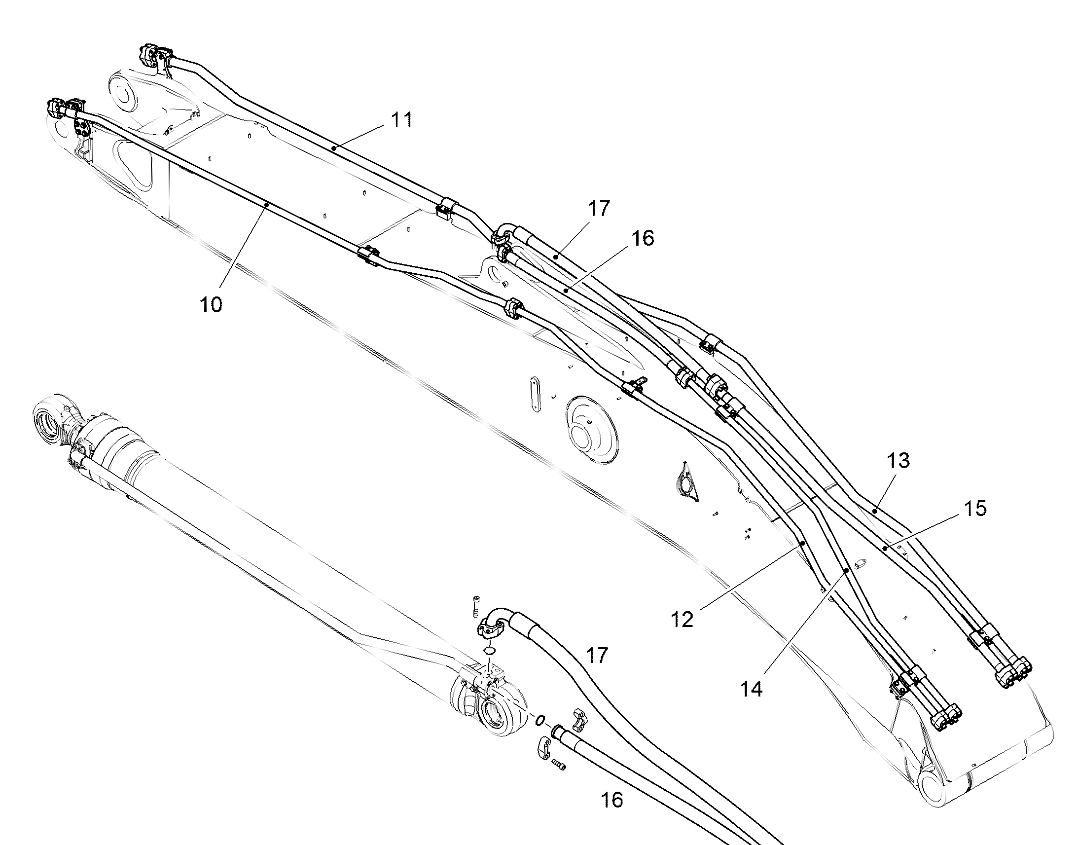 ТРУБА НАПОРНАЯ В СБОРЕ 50X7 12456001 LIEBHERR