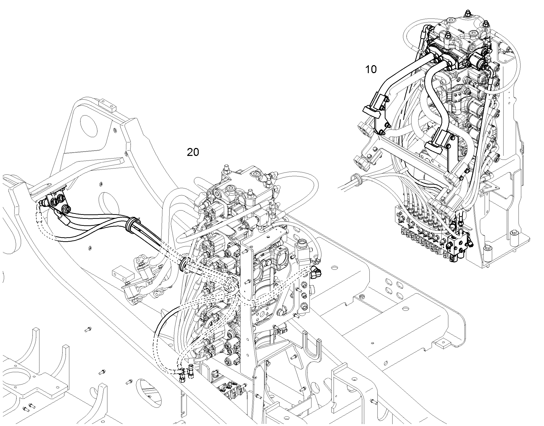 ГИДР.УПРАВЛЕНИЕ ФУНКЦИЕЙ ДВИЖ. HDK2 12584605 LIEBHERR
