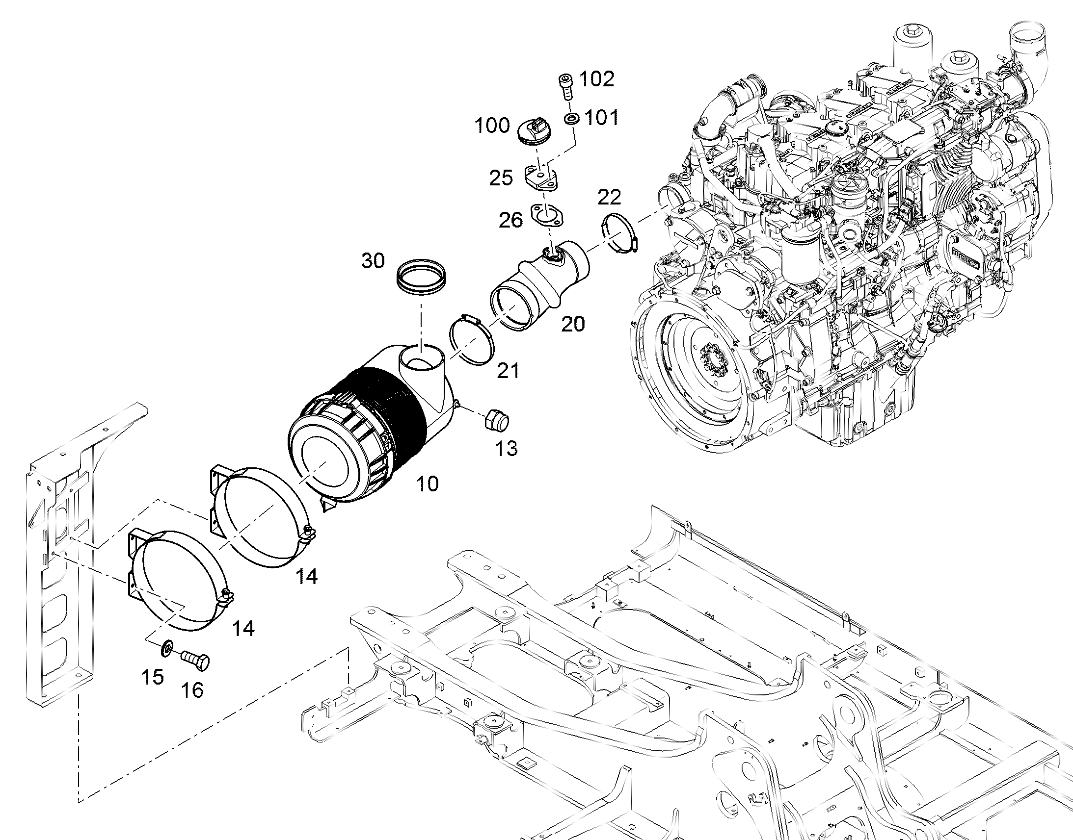 ПРОМЕЖУТОЧНАЯ ПЛАНКА 12407883 LIEBHERR