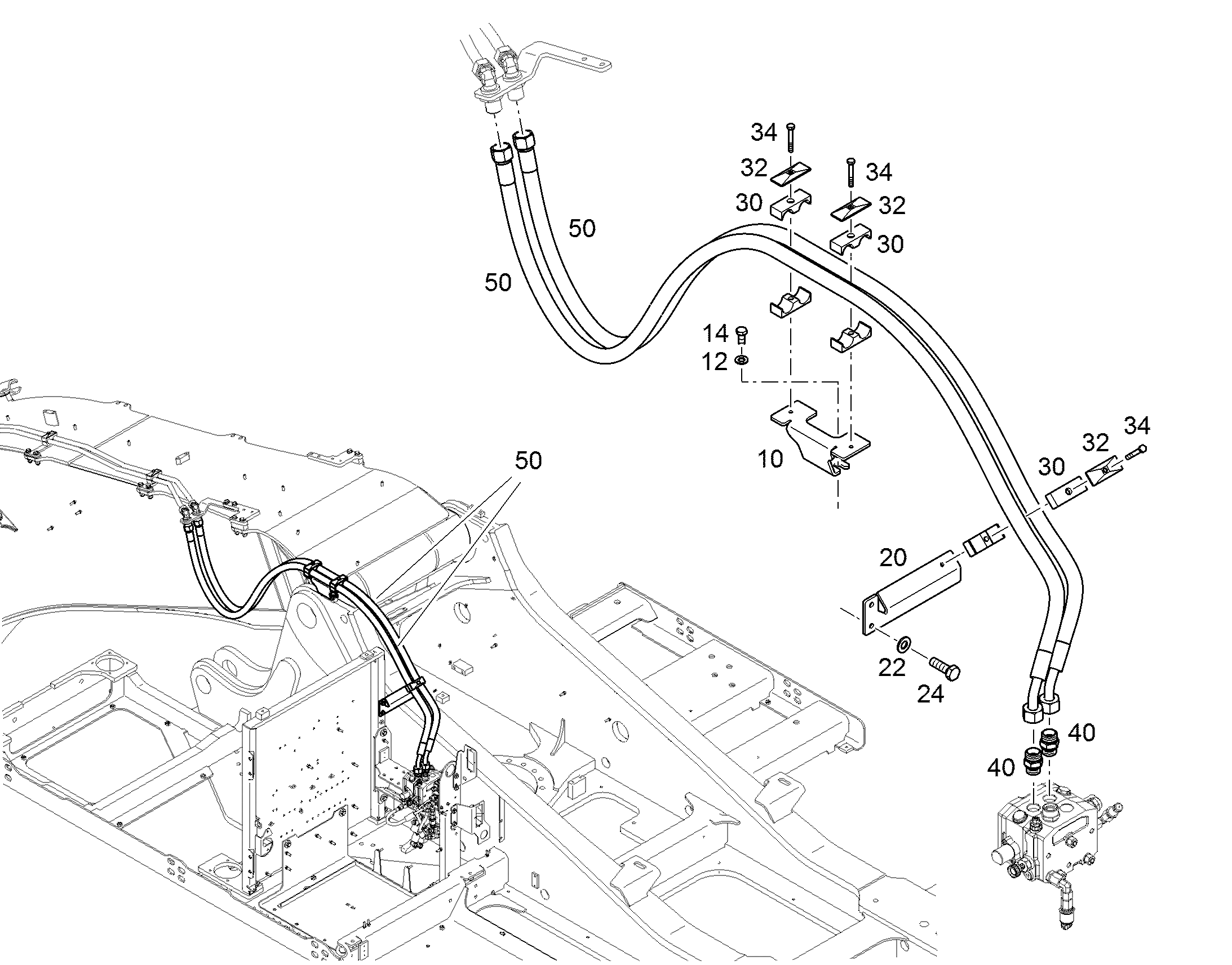 ШЛАНГ 16X2500 12246545 LIEBHERR