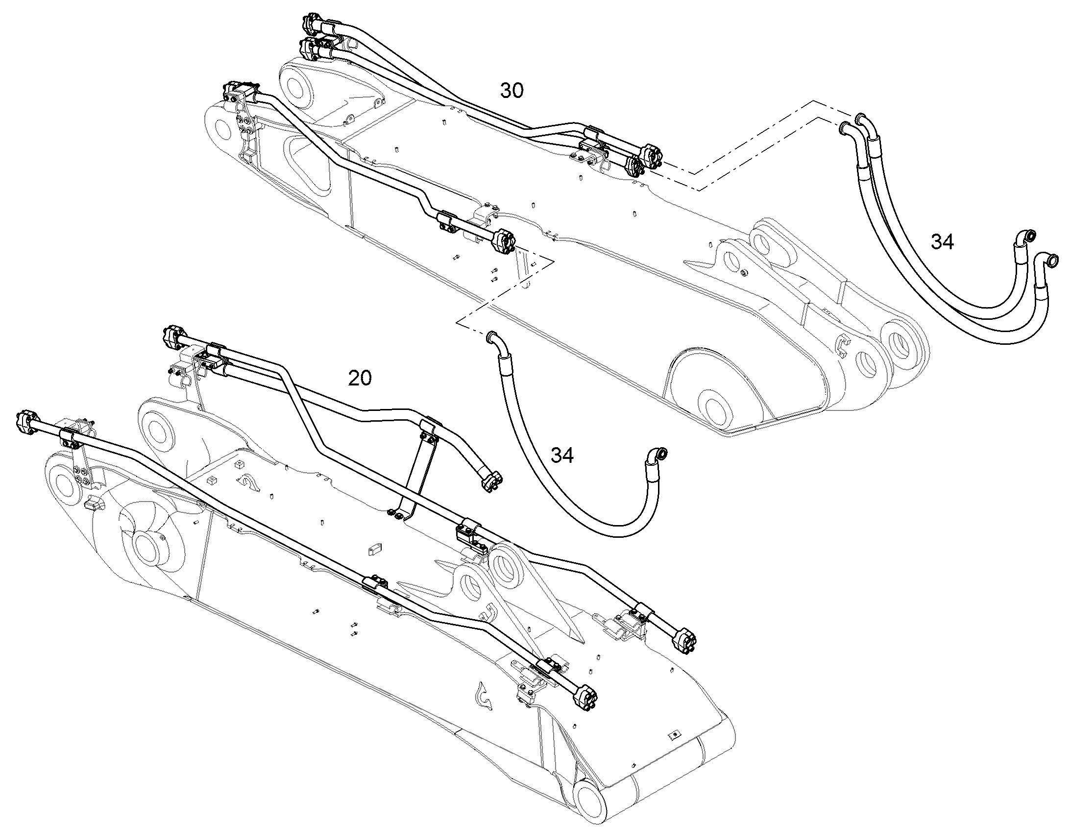 ПРОВОДКА МОНТАЖ AHS 12562333 LIEBHERR