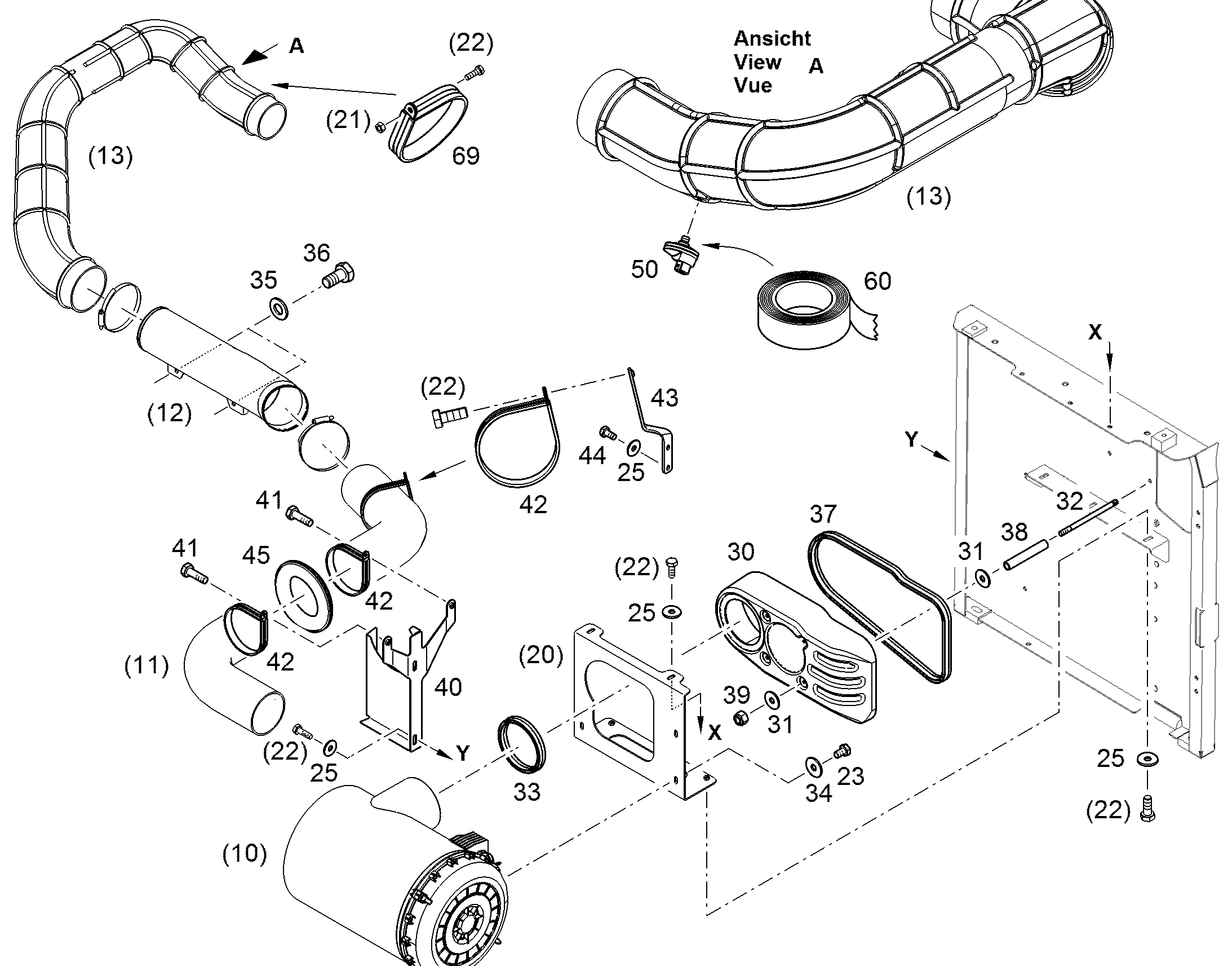 СКОБА DIN 3016-1 D1 125X20 W1-2-EPDM 12243134 LIEBHERR
