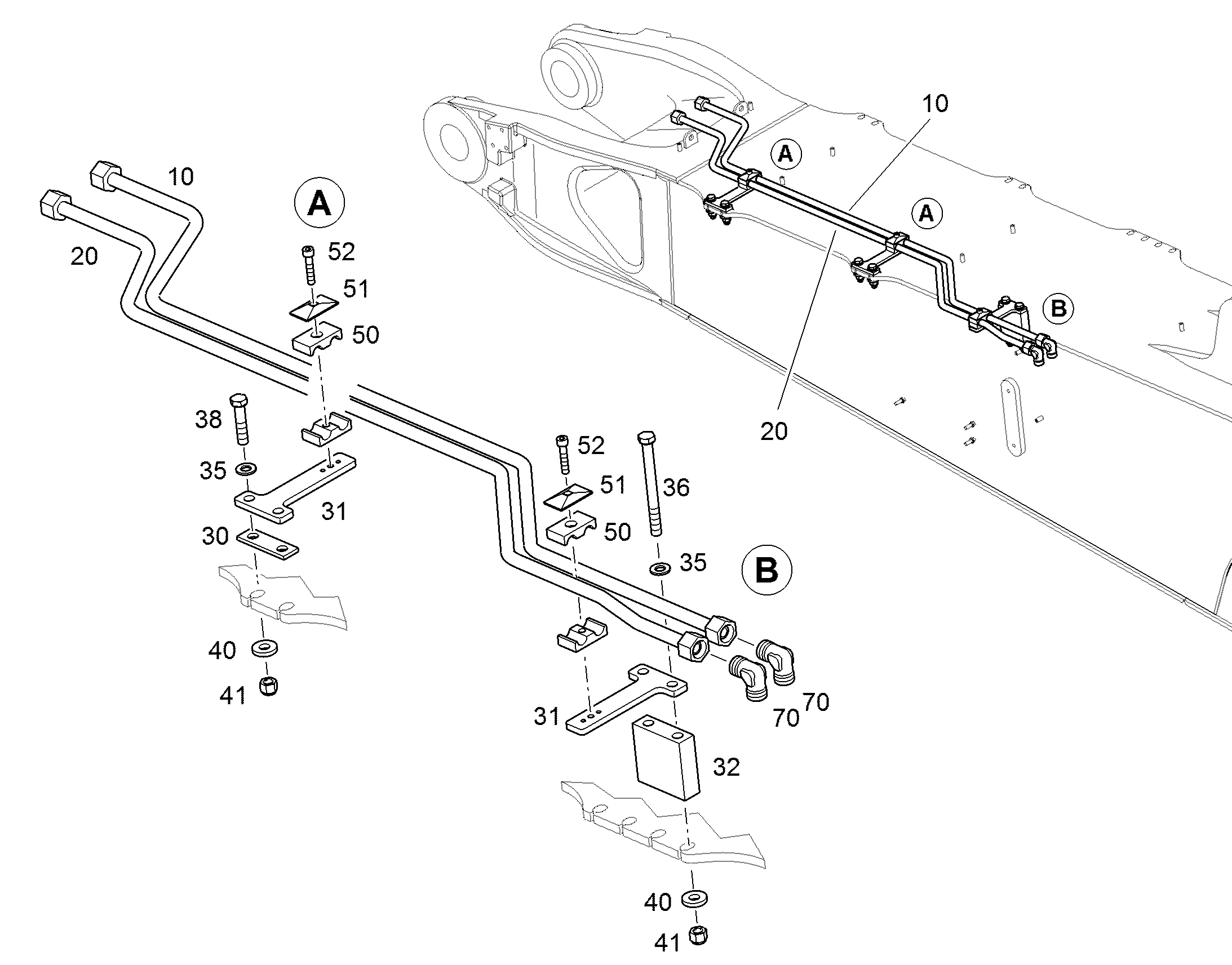 ТРУБА НАПОРНАЯ В СБОРЕ 16X2 12808430 LIEBHERR