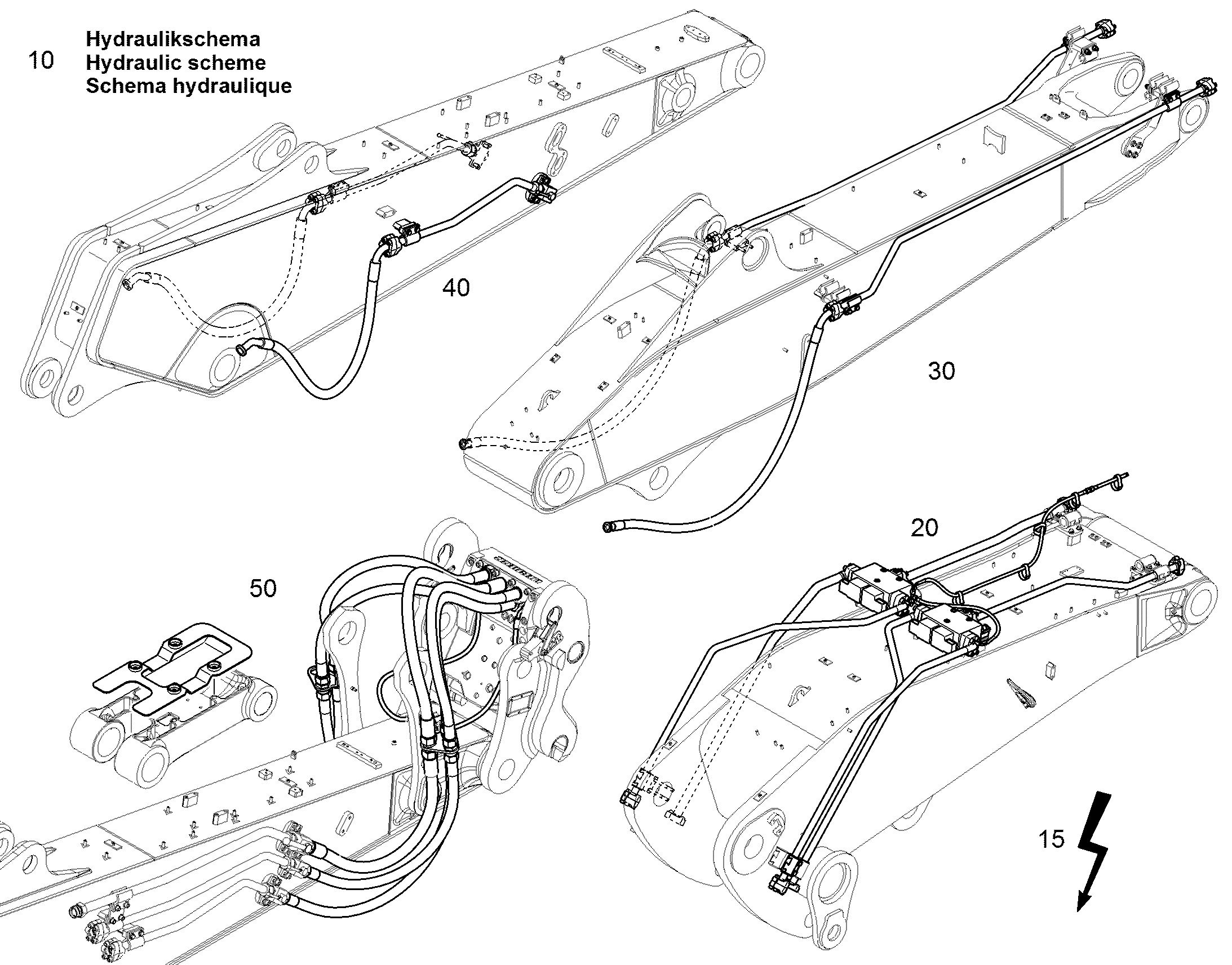 КОМПЛЕКТ ШЛАНГОВ LIKUFIX 12488604 LIEBHERR
