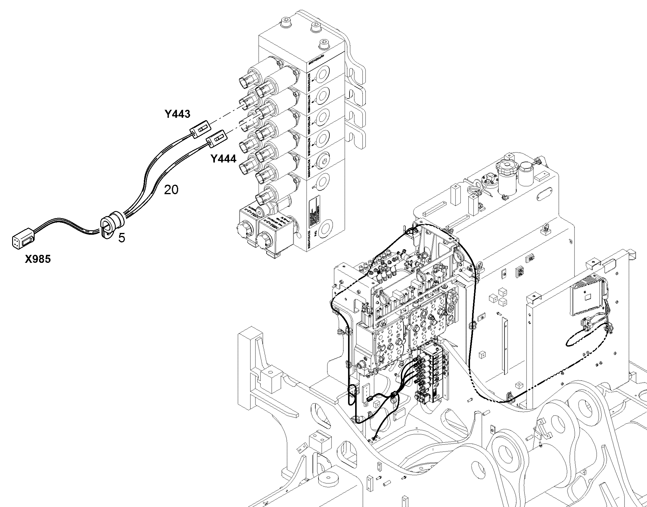 КРЕПЛЕНИЕ КАБЕЛЯ 12865077 LIEBHERR
