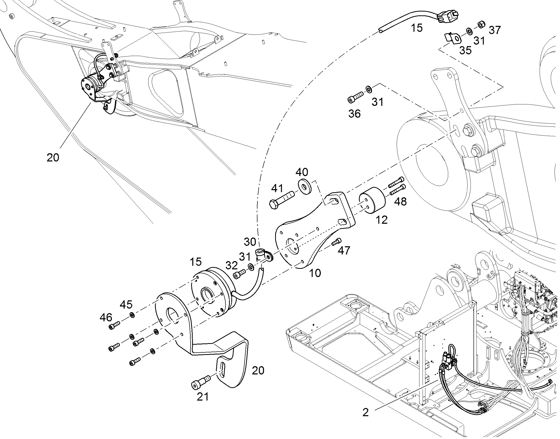 ОТКЛЮЧЕНИЕ ЦИЛИНДРА РУКОЯТИ 12826267 LIEBHERR