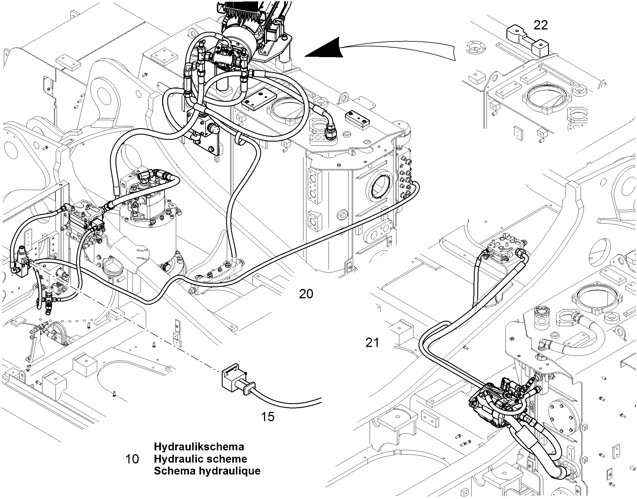HYDRAULIC INSTALLATION 12887820 LIEBHERR