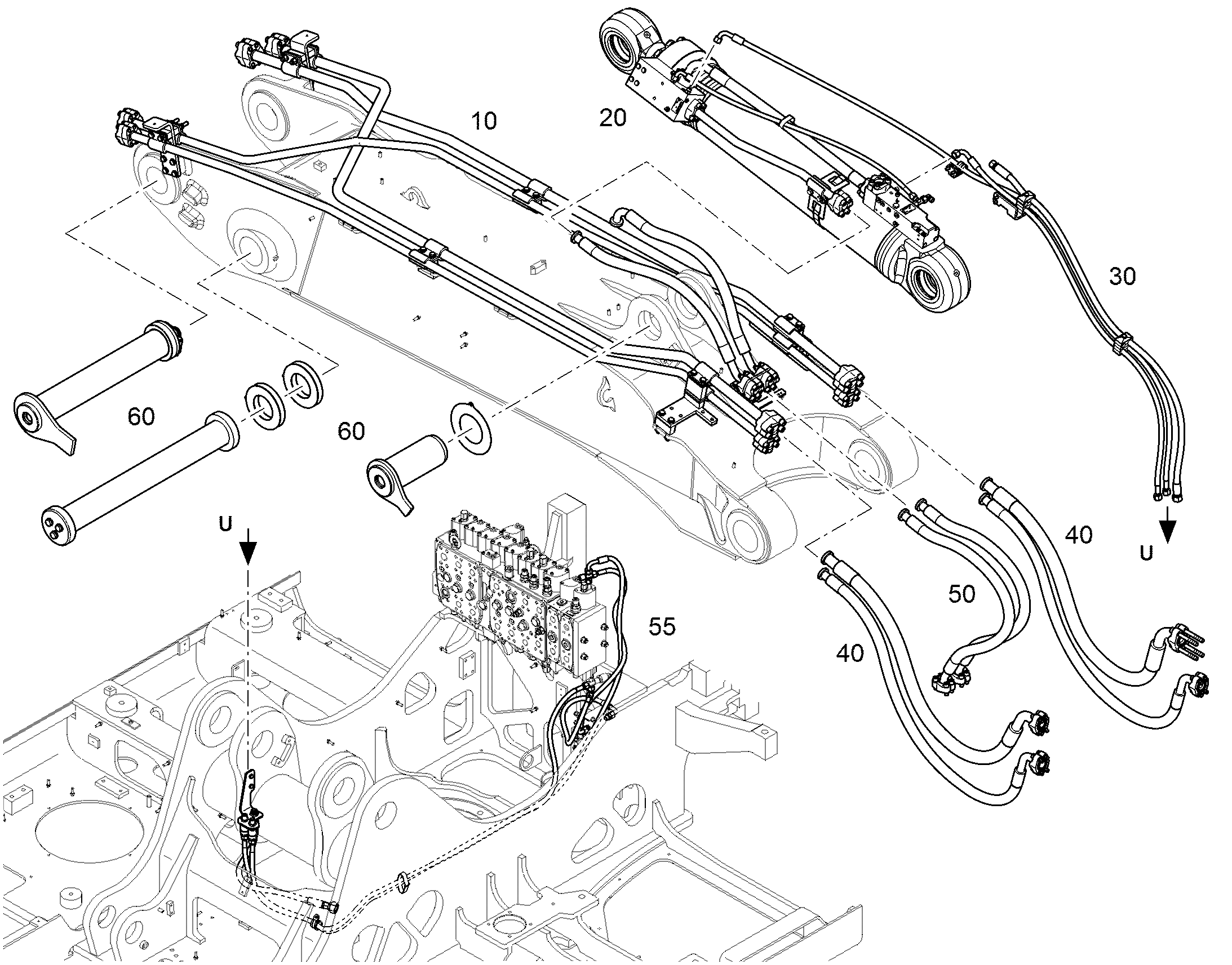 ШЛАНГОВОЕ СОЕДИНЕНИЕ ПЕРИМЕТР 12932452 LIEBHERR