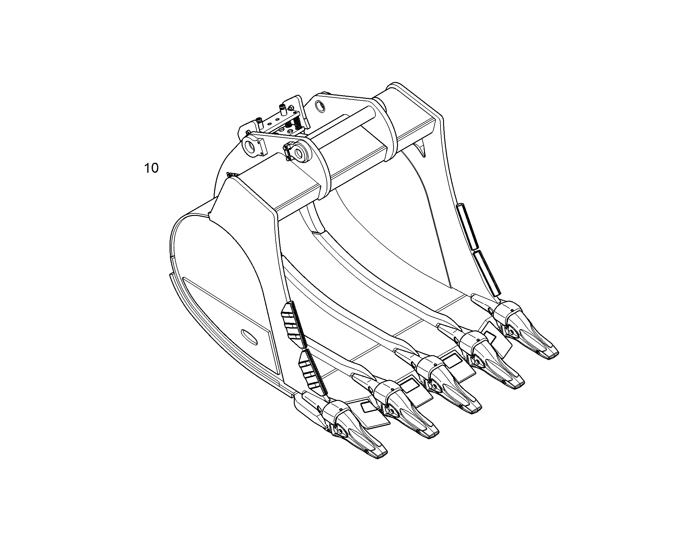 ЛОПАТА ОБРАТНАЯ HD 1400mm 1,45m³ 12940742 LIEBHERR