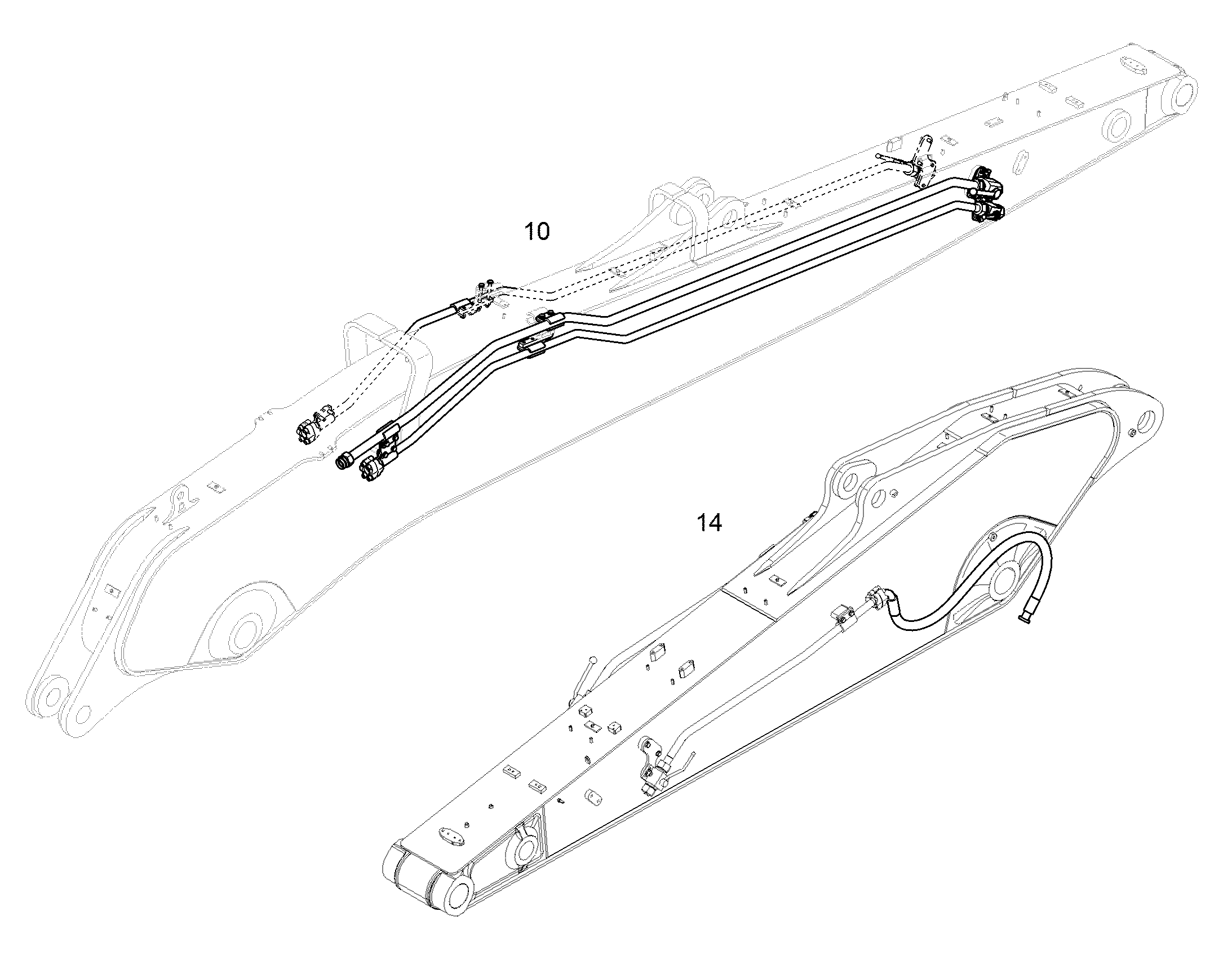 ПРОВОДКА МОНТАЖ AHS 12591840 LIEBHERR