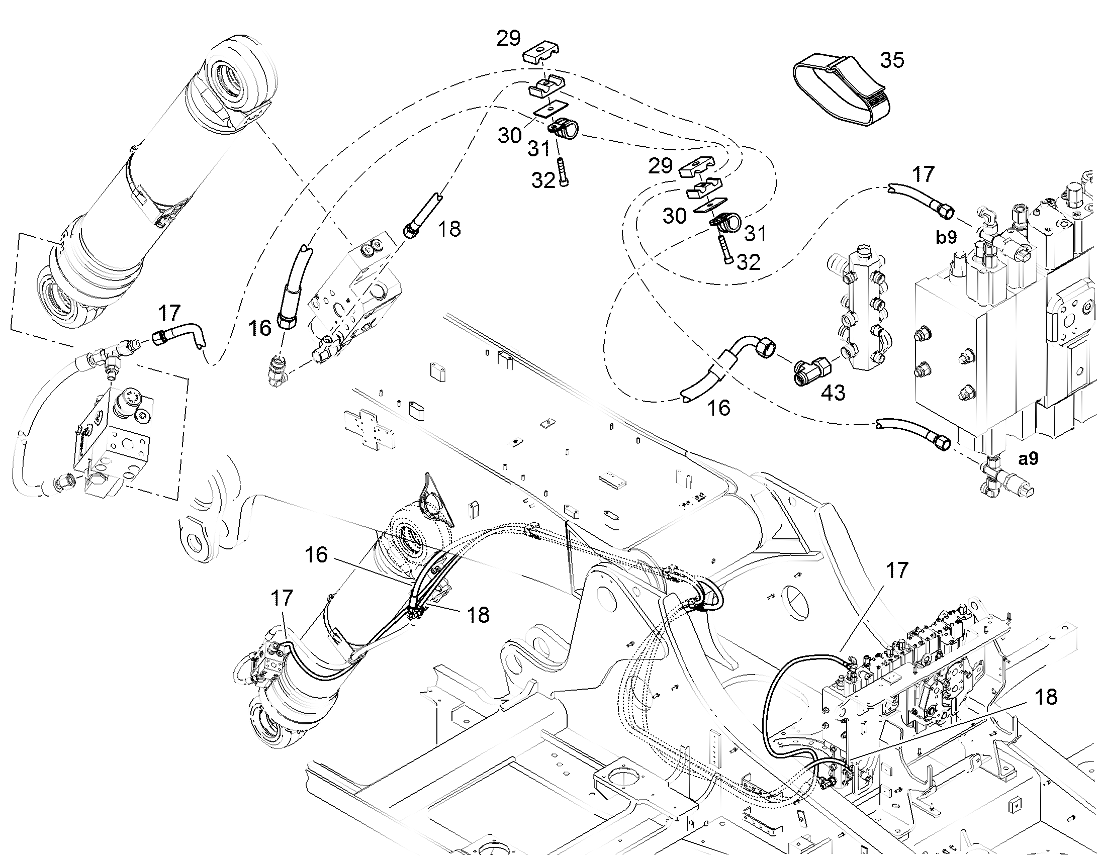 ШЛАНГ УПРАВЛЕНИЯ 8X4600 10218994 LIEBHERR
