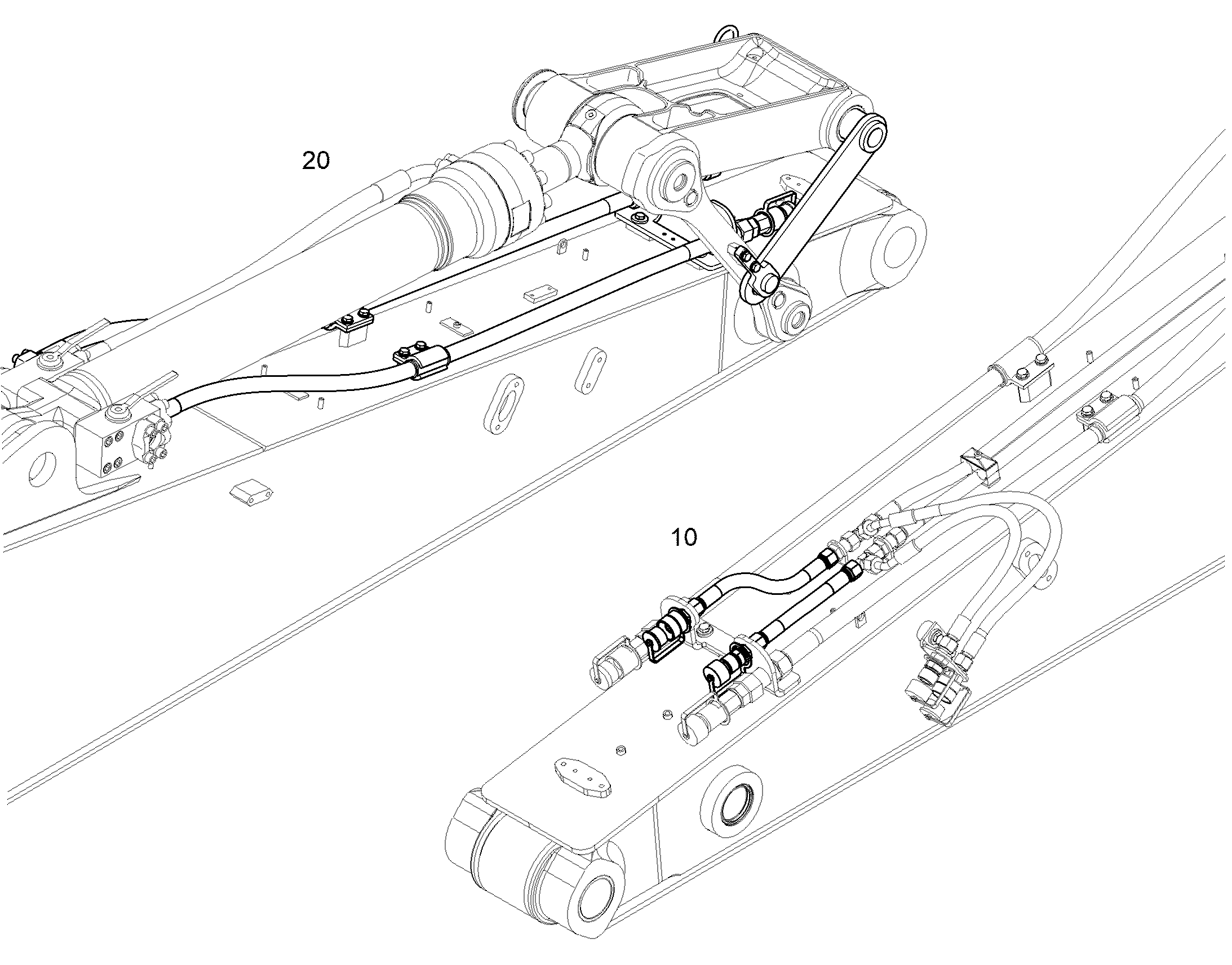 ПРОВОДКА ПРИВОД ГРЕЙФЕРА 11435317 LIEBHERR
