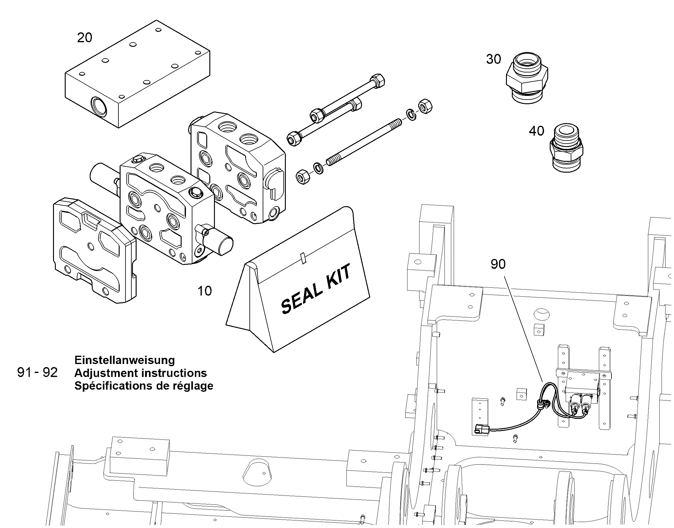 ИНСТРУКЦИЯ ПО РЕГУЛИРОВКЕ 10859964 LIEBHERR