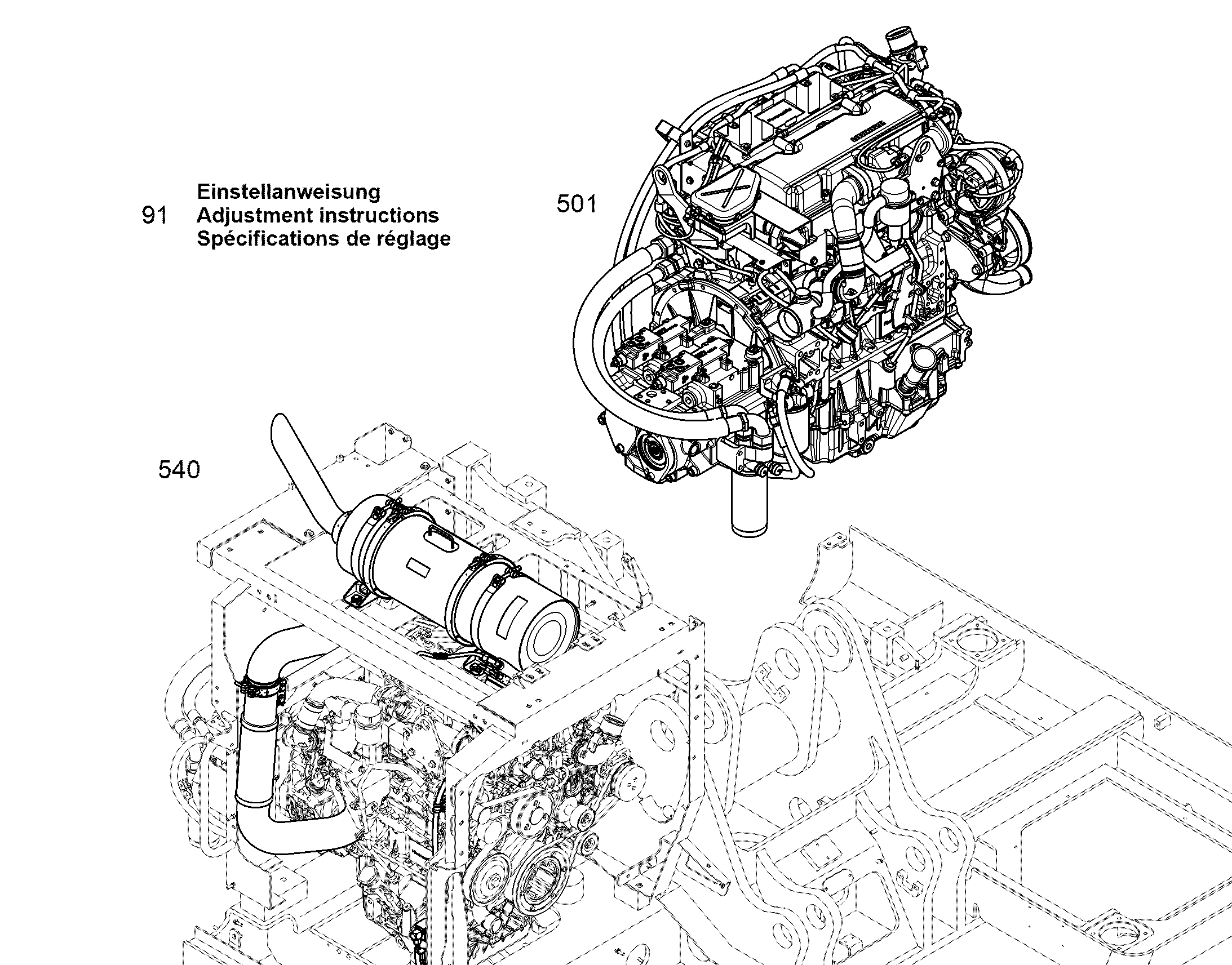 ВЫХЛОПНАЯ СИСТЕМА, УЗЕЛ 10858434 LIEBHERR