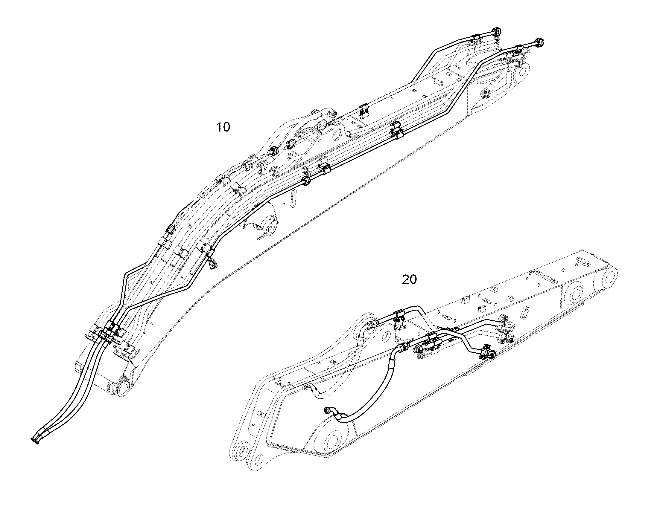 ПРОВОДКА МОНТАЖ AHS 12887818 LIEBHERR