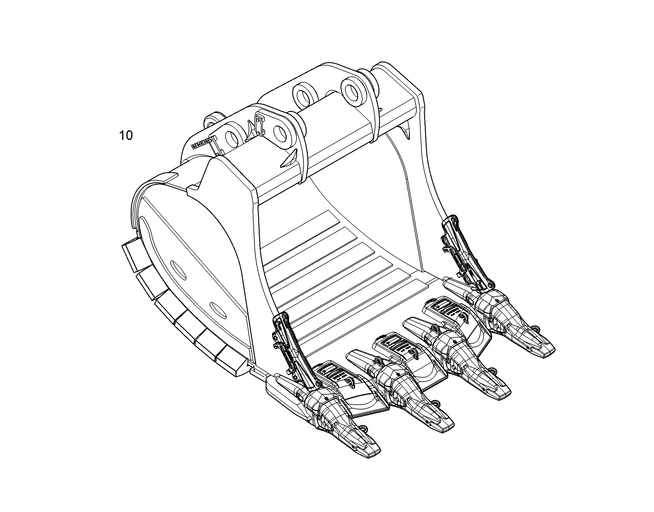 ЛОПАТА ОБРАТНАЯ HDV 1550mm 1,75m³ 12974664 LIEBHERR