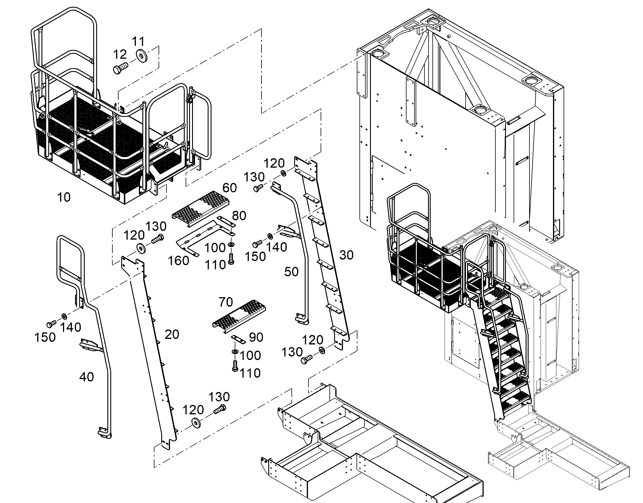 ПЛАТФОРМА КАБИНЫ 12859015 LIEBHERR