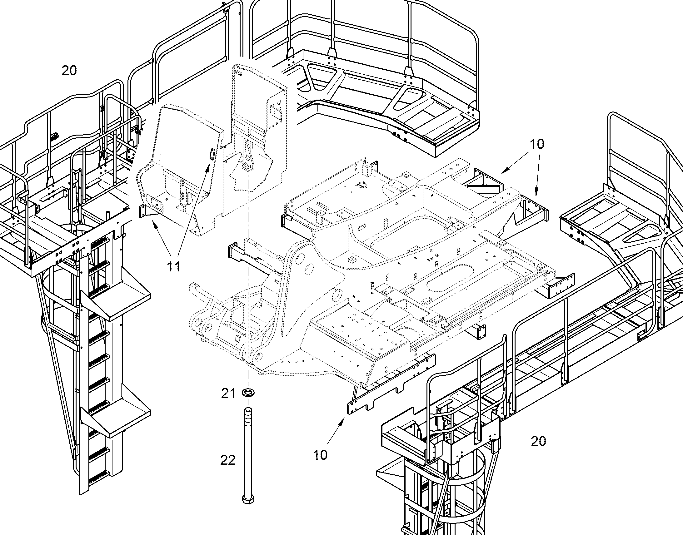 ПЕРЕОБОРУД. ПОВОР. ПЛАТФОРМЫ 12557221 LIEBHERR