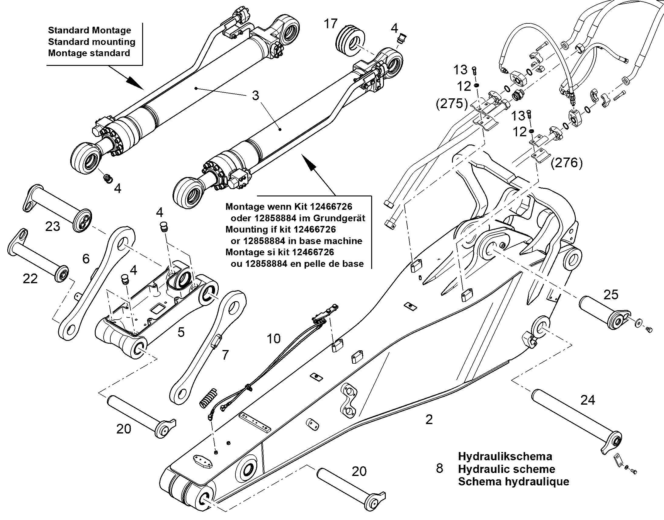 СМАЗОЧНАЯ СИСТЕМА РУЧНАЯ 13425074 LIEBHERR
