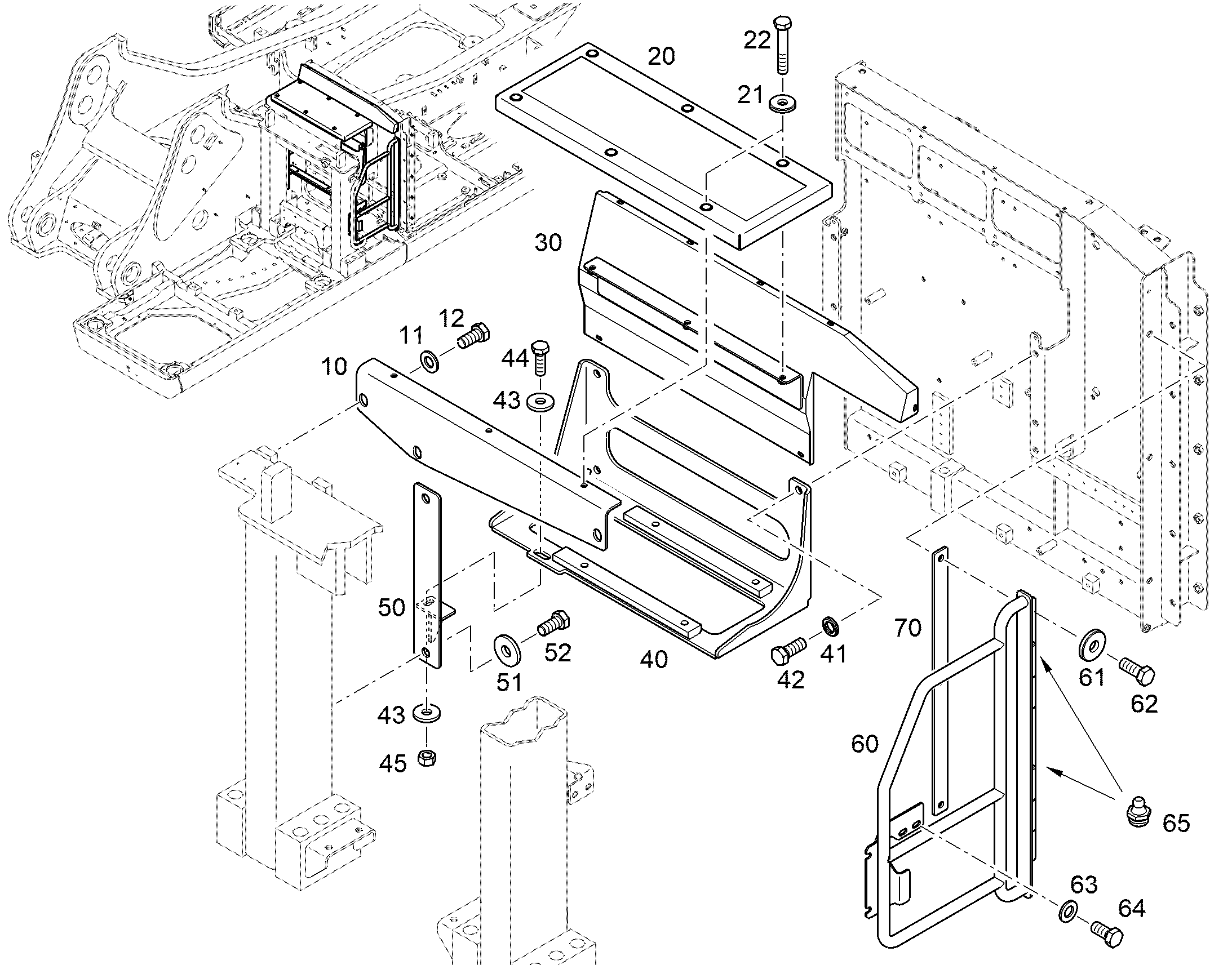 ЛЕСТНИЦА 12574804 LIEBHERR