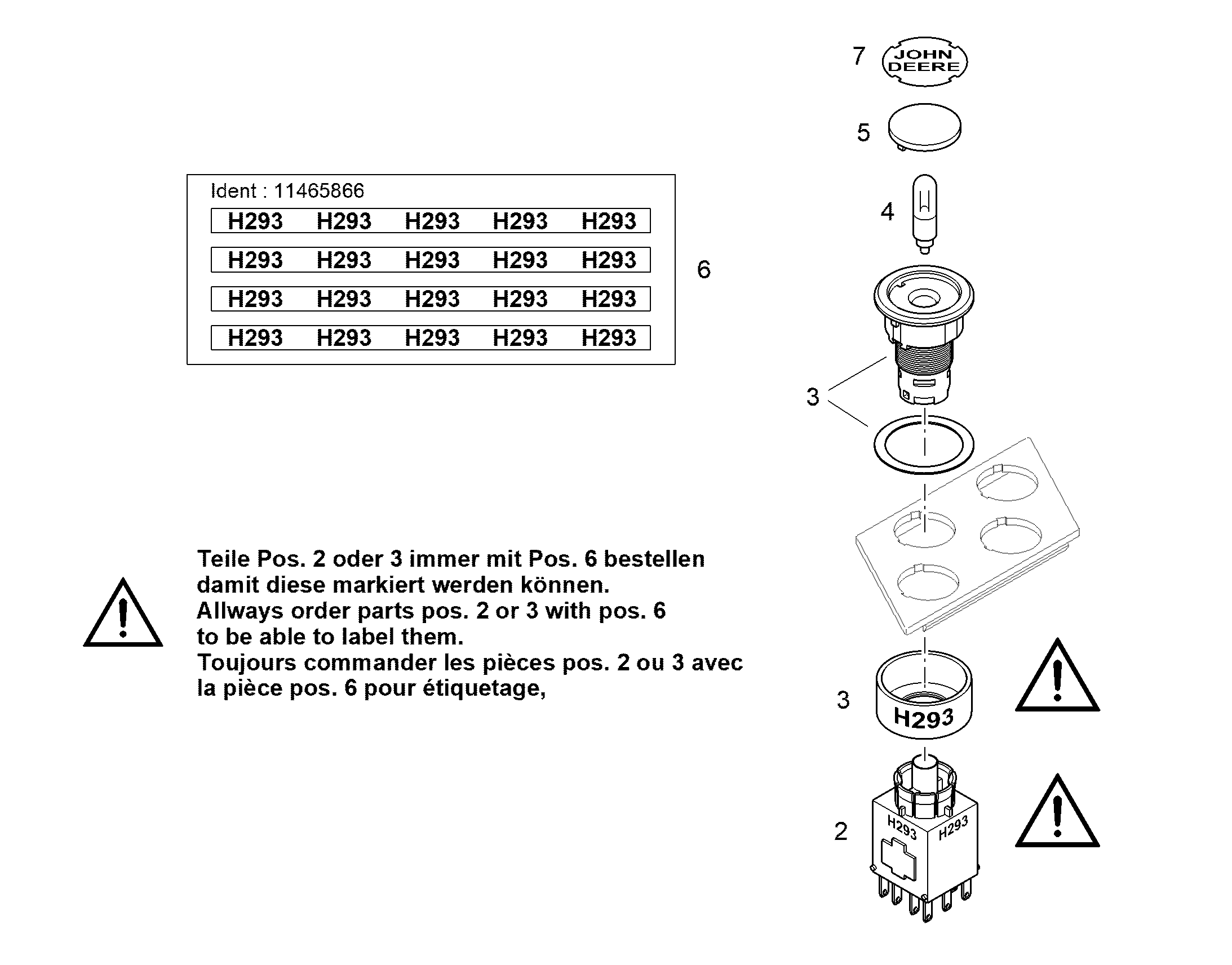 ЭТИКЕТКА Ø19mm 11465867 LIEBHERR