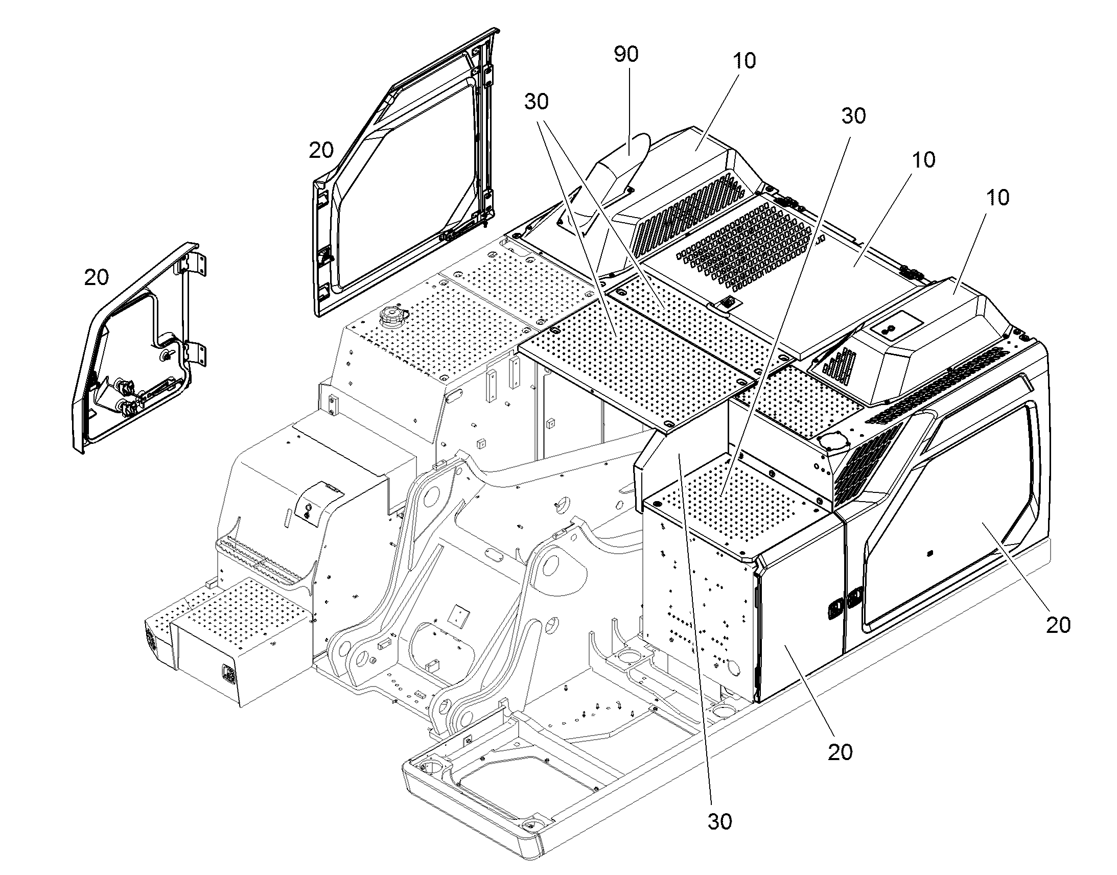 БОКОВАЯ ОБШИВКА 12496268 LIEBHERR