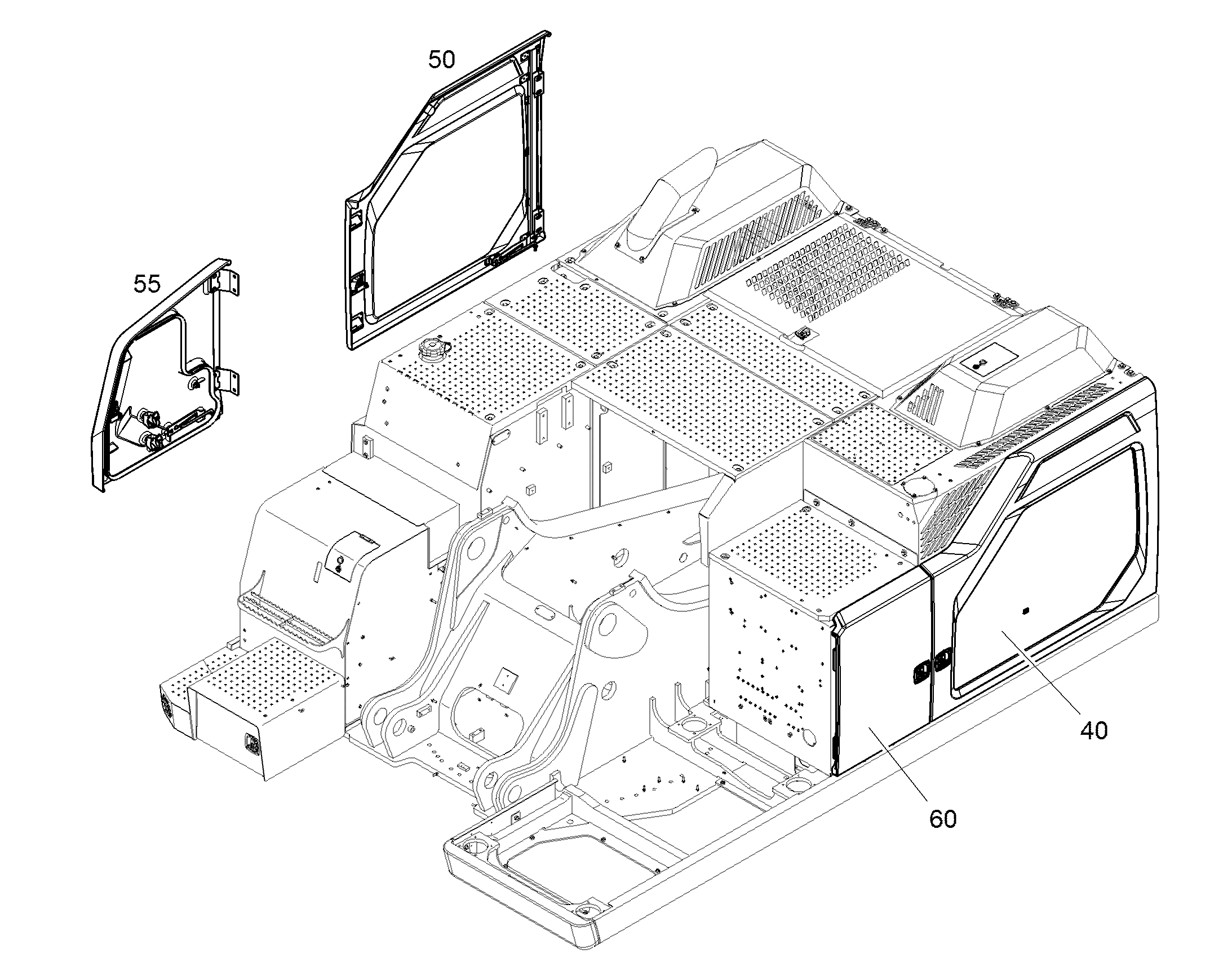 ДВЕРЬ ЛЕВАЯ 12221809 LIEBHERR