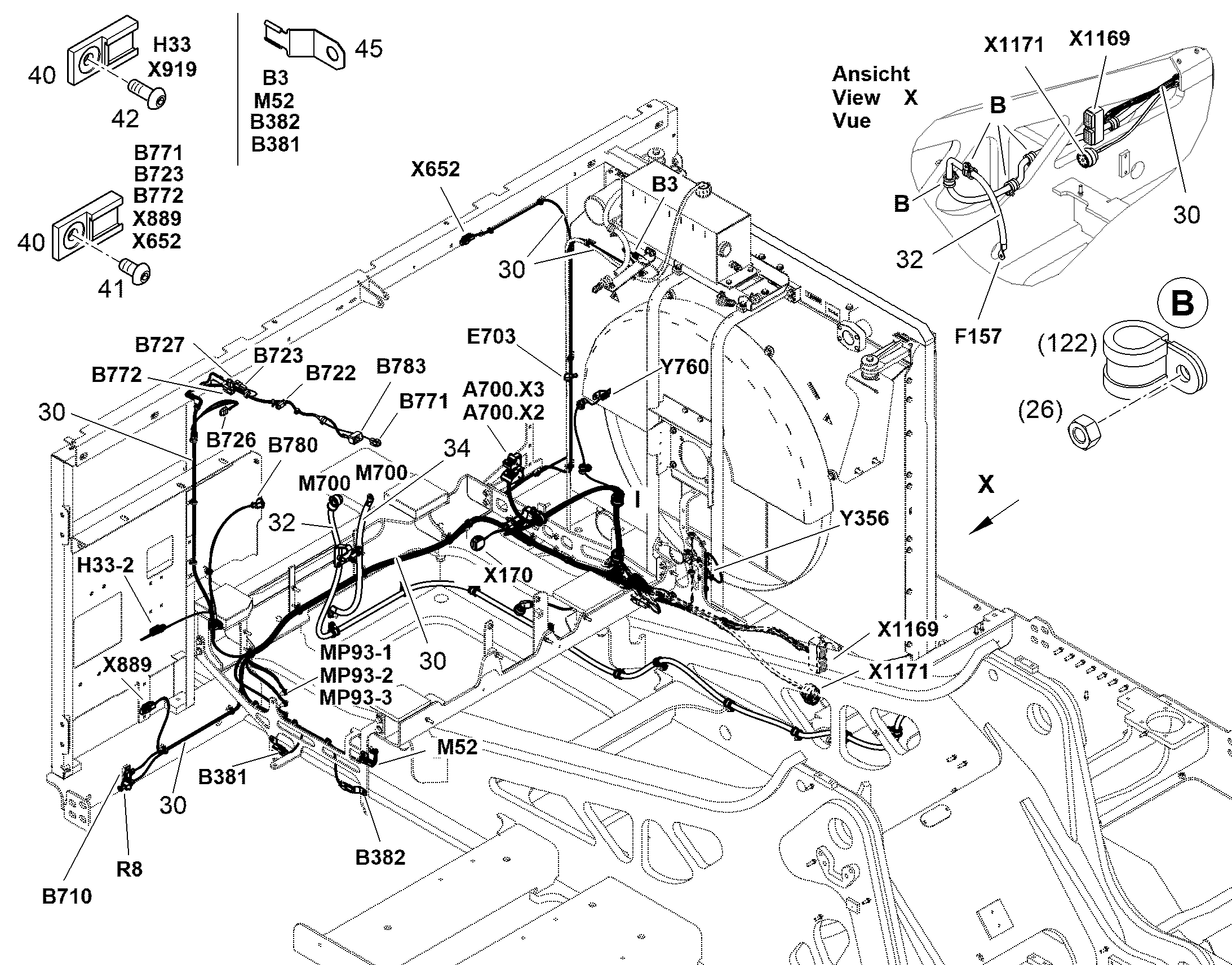 ЖГУТ КАБЕЛЕЙ ДВИГАТЕЛЬ W101 12569324 LIEBHERR