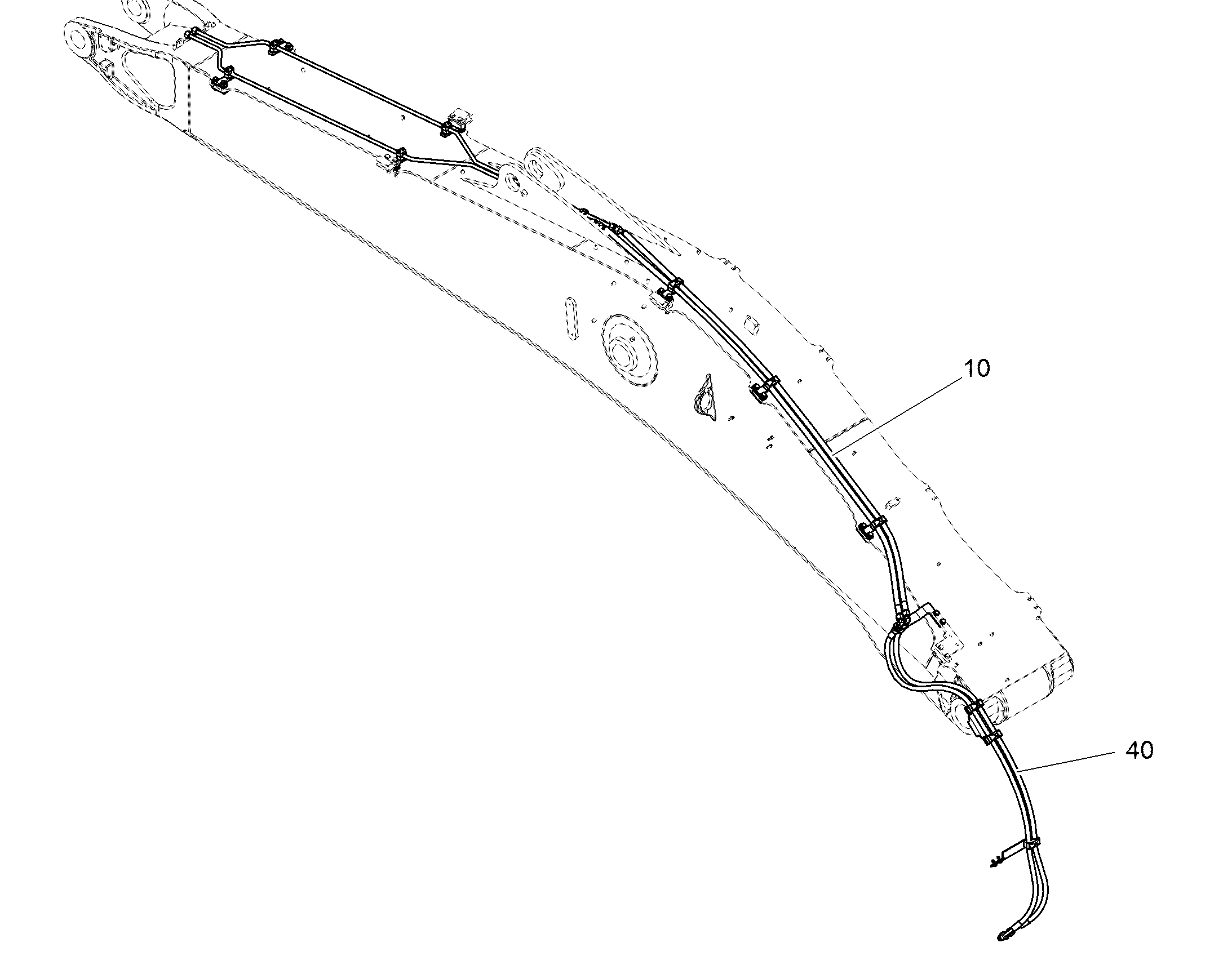 ПРОВОДКА ПРИВОД МЕХ. ПОВОРОТА 12544869 LIEBHERR