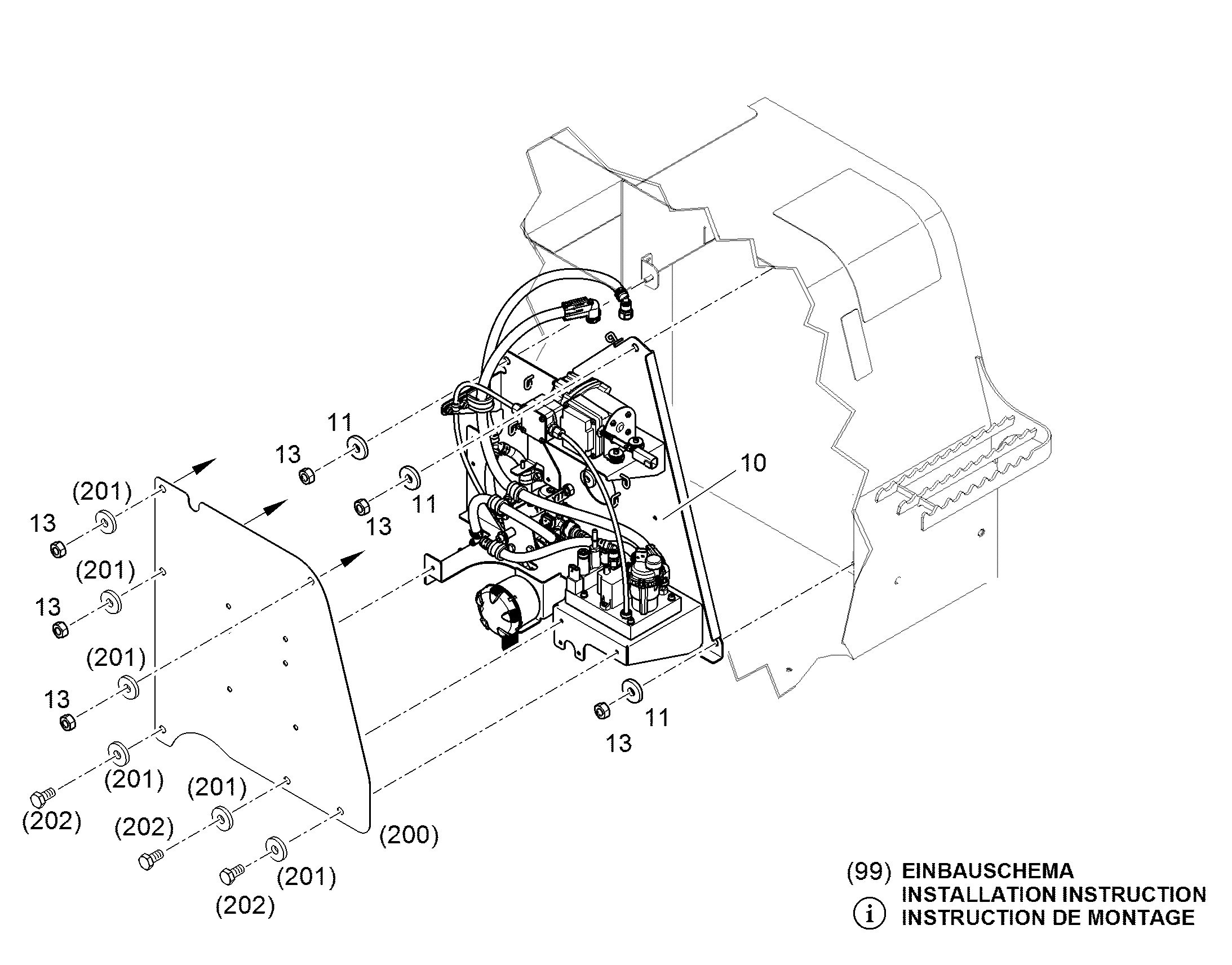 УДЕРЖИВАЮЩАЯ КОНСОЛЬ 12489212 LIEBHERR