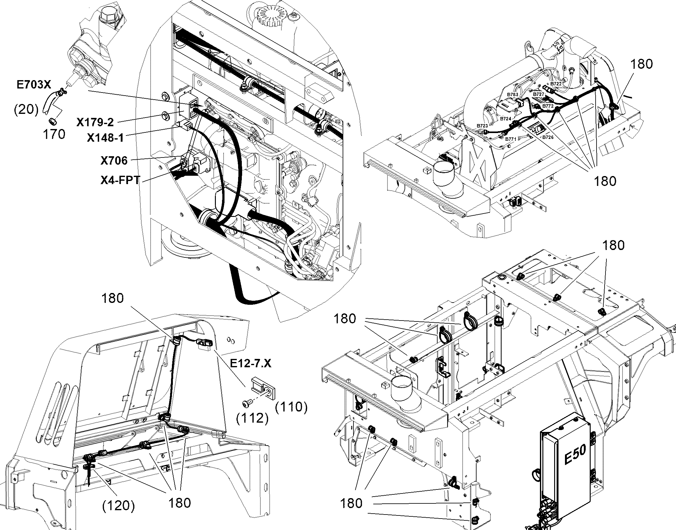 КРЕПЛЕНИЕ КАБЕЛЯ 12923451 LIEBHERR