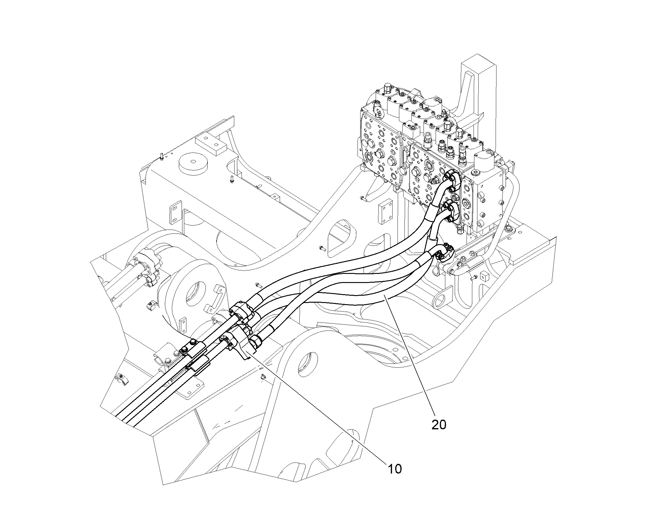 ПРОВОДКА МОНТАЖ AHS 12844107 LIEBHERR