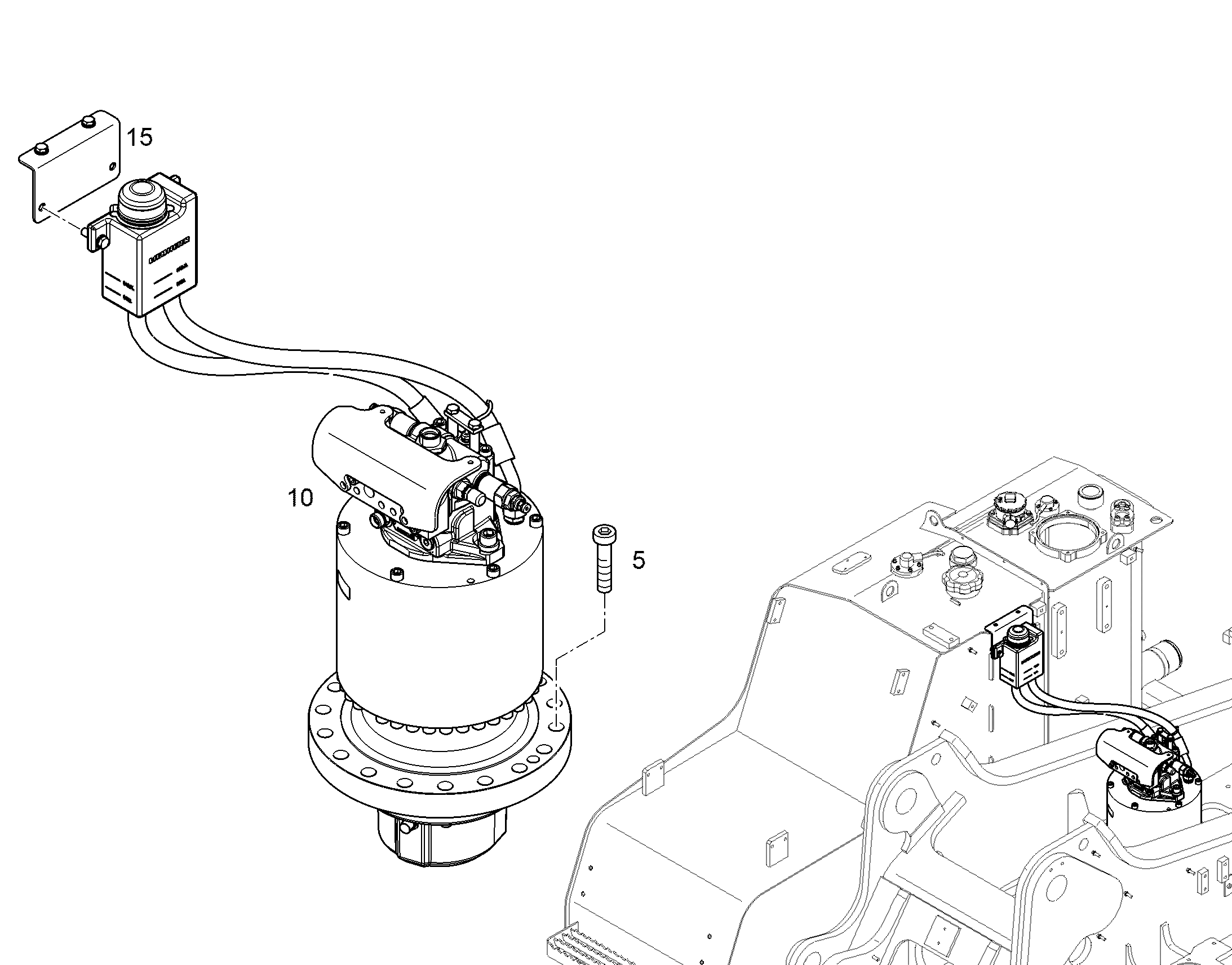 МЕХАНИЗМ ПОВОРОТА 10828701 LIEBHERR