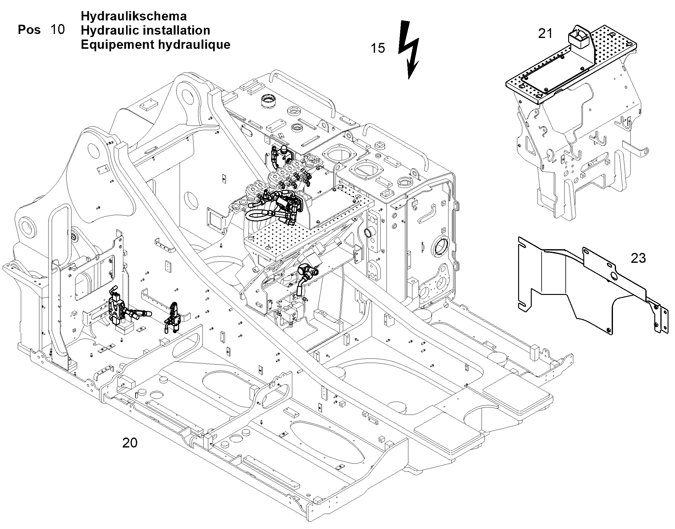 HYDRAULIC INSTALLATION 12571656 LIEBHERR