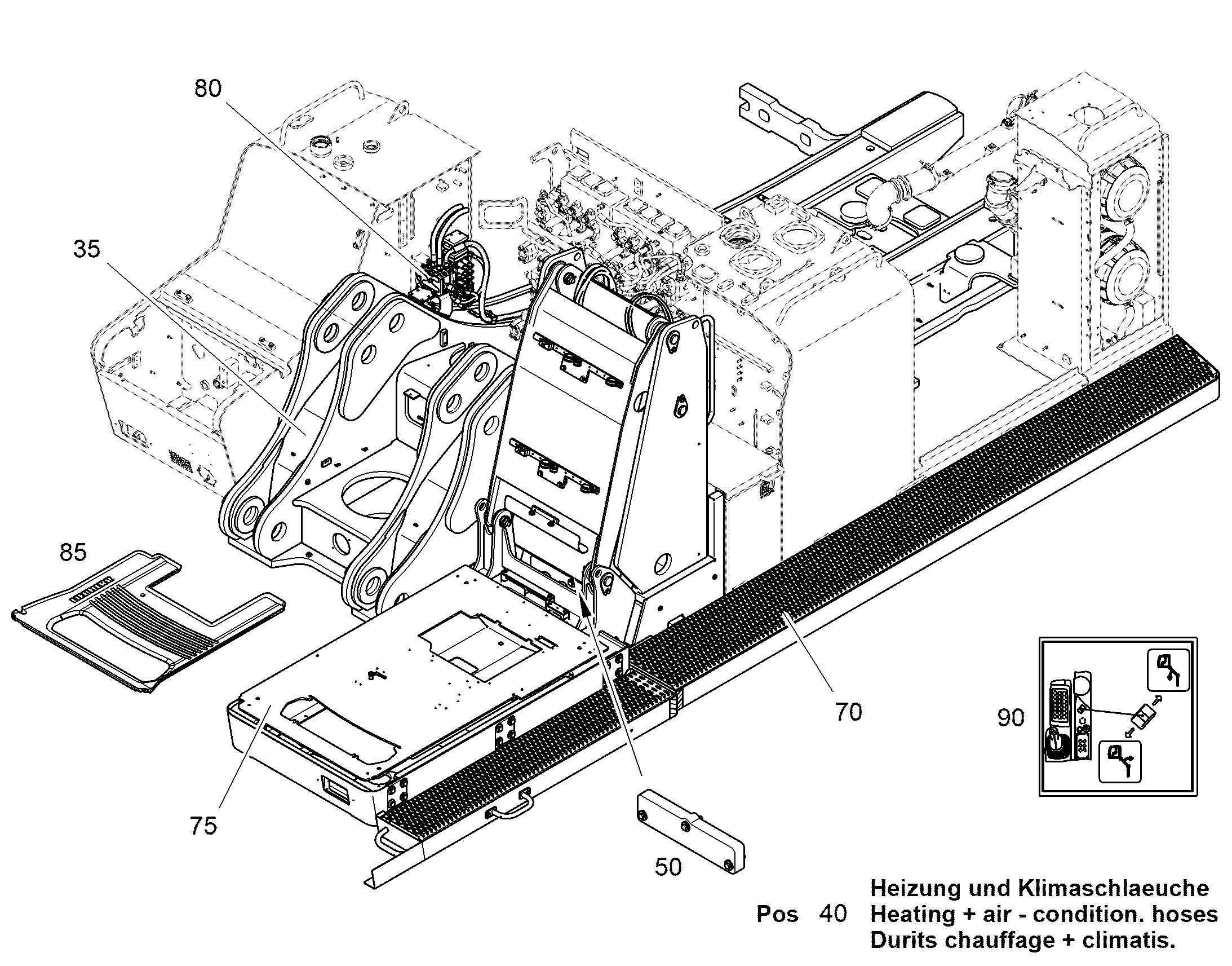 ШЛАНГИ ОТОПЛЕНИЯ, КОНДИЦИОНЕРА 12556491 LIEBHERR