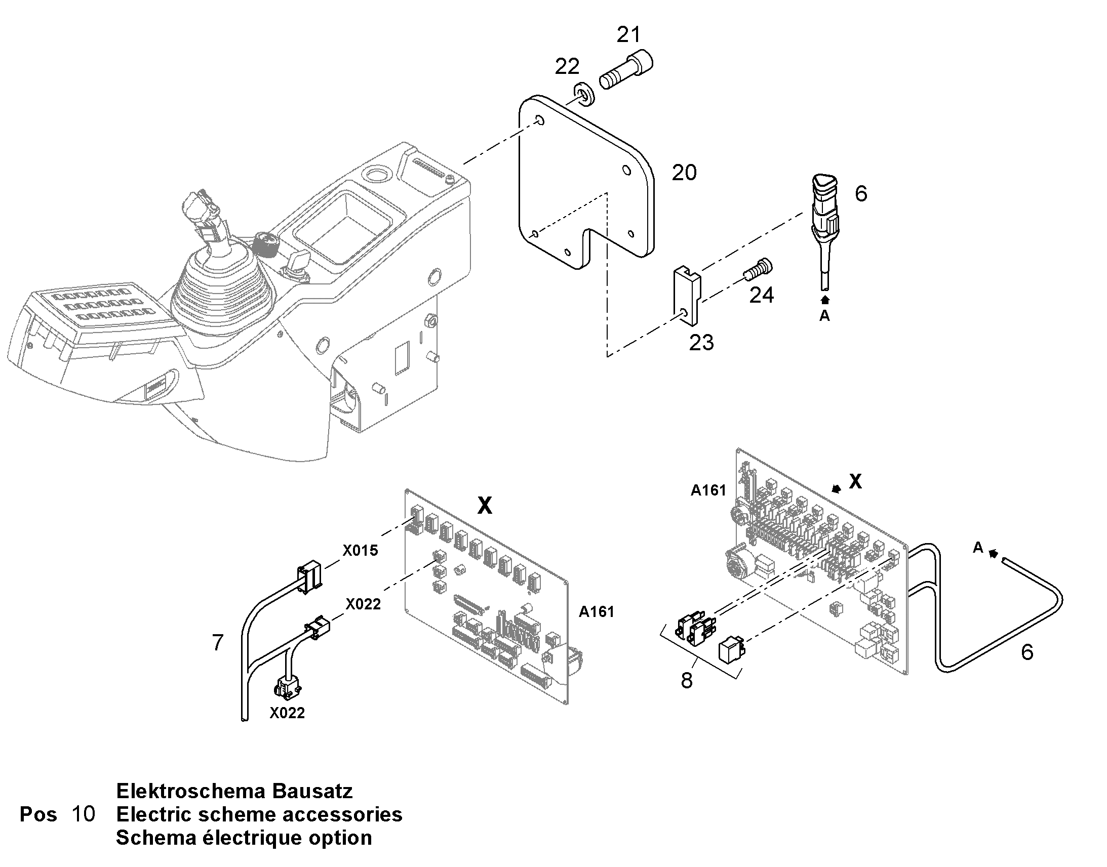 ЭЛЕКТРОСХЕМА МОНТАЖНОГО УЗЛА W0 12898109 LIEBHERR