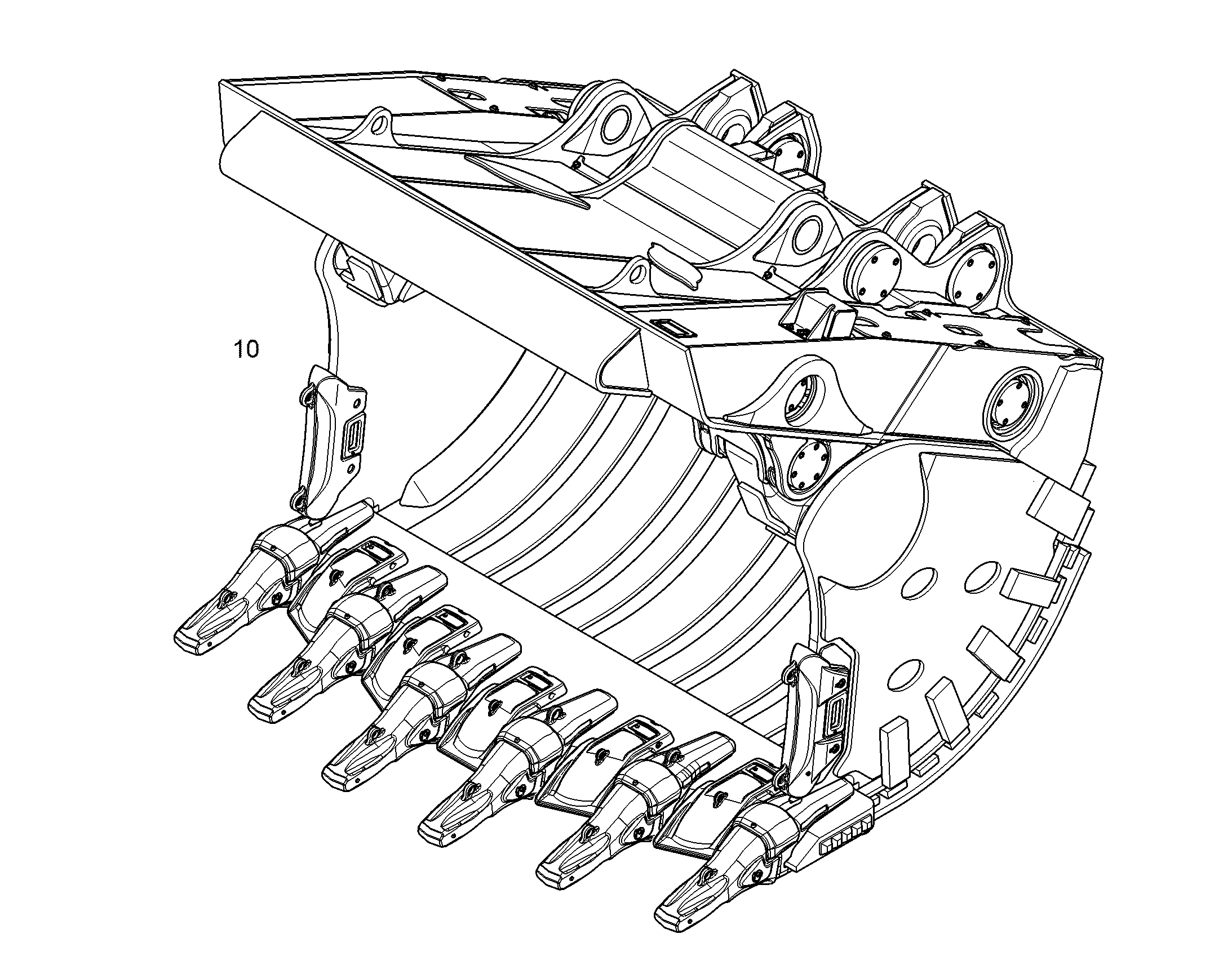 КОВШ ОТКИДНОЙ 2700MM 5,4M3 12901838 LIEBHERR