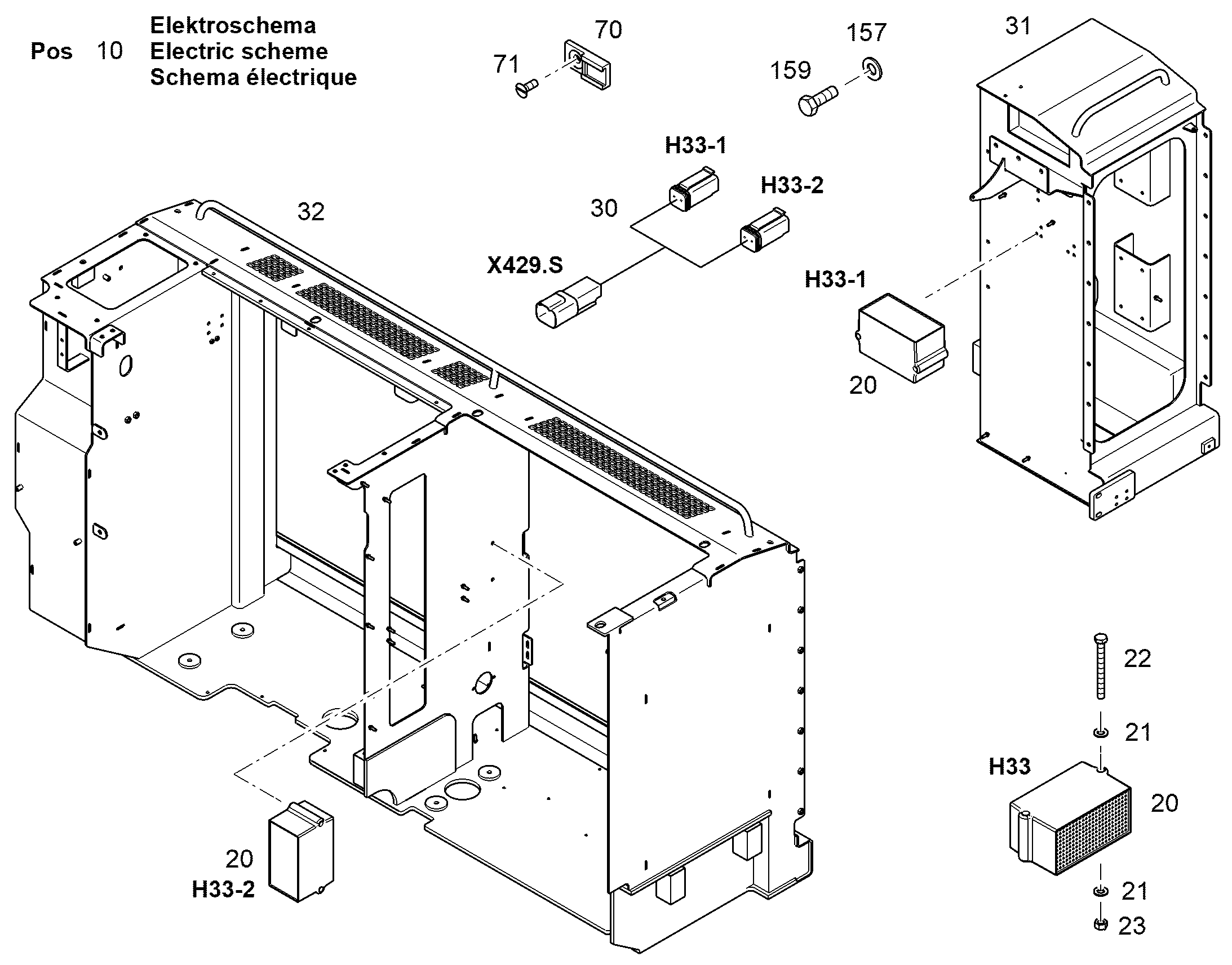 ЭЛЕКТРОСХЕМА 12424054 LIEBHERR