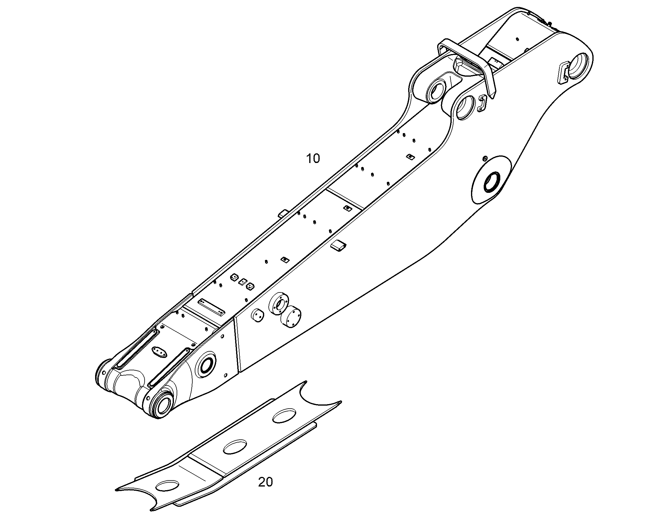 РУКОЯТЬ КОВША R 966 3,40M 12575073 LIEBHERR