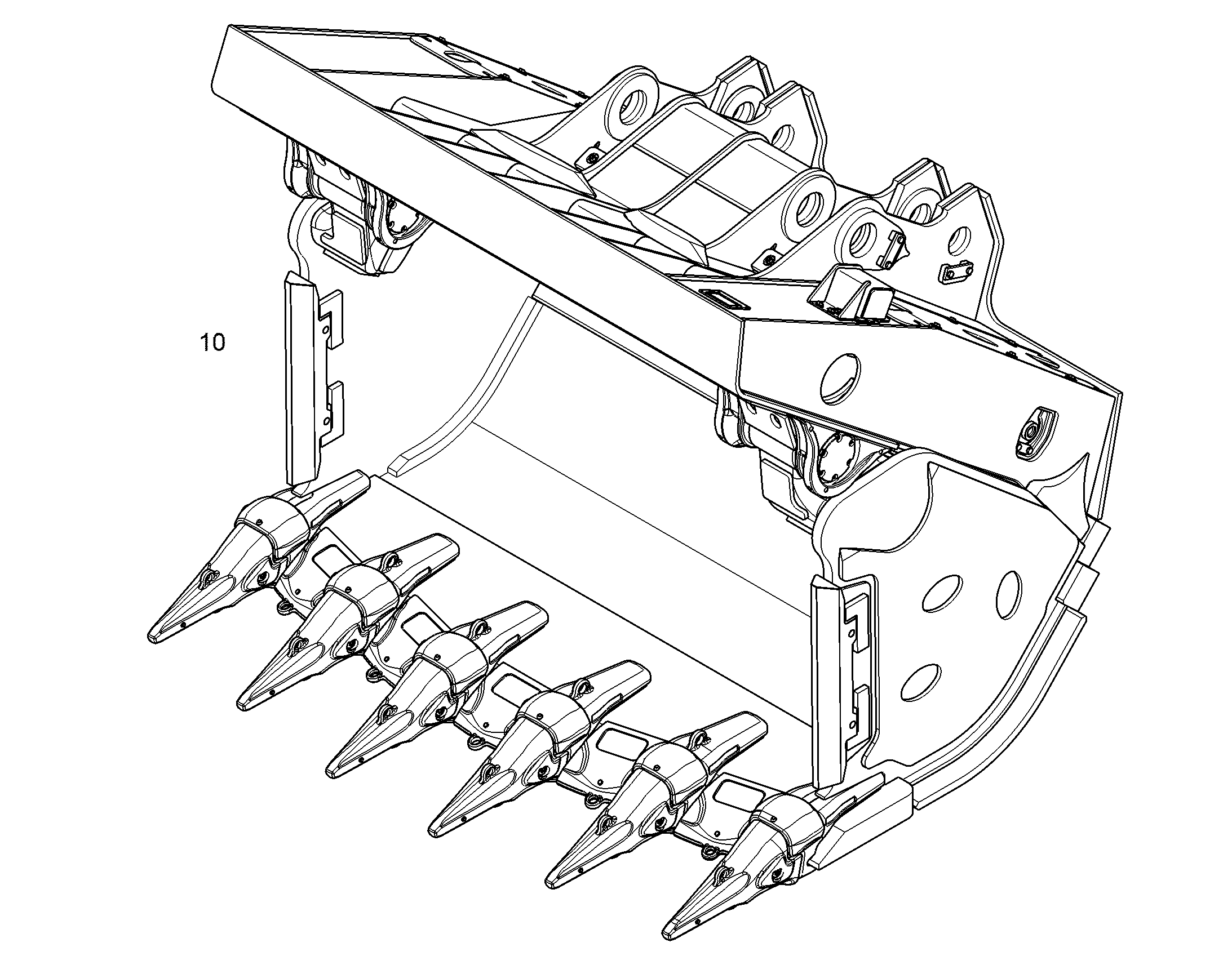 КОВШ ОТКИДНОЙ 2600mm 4m³ 12910805 LIEBHERR
