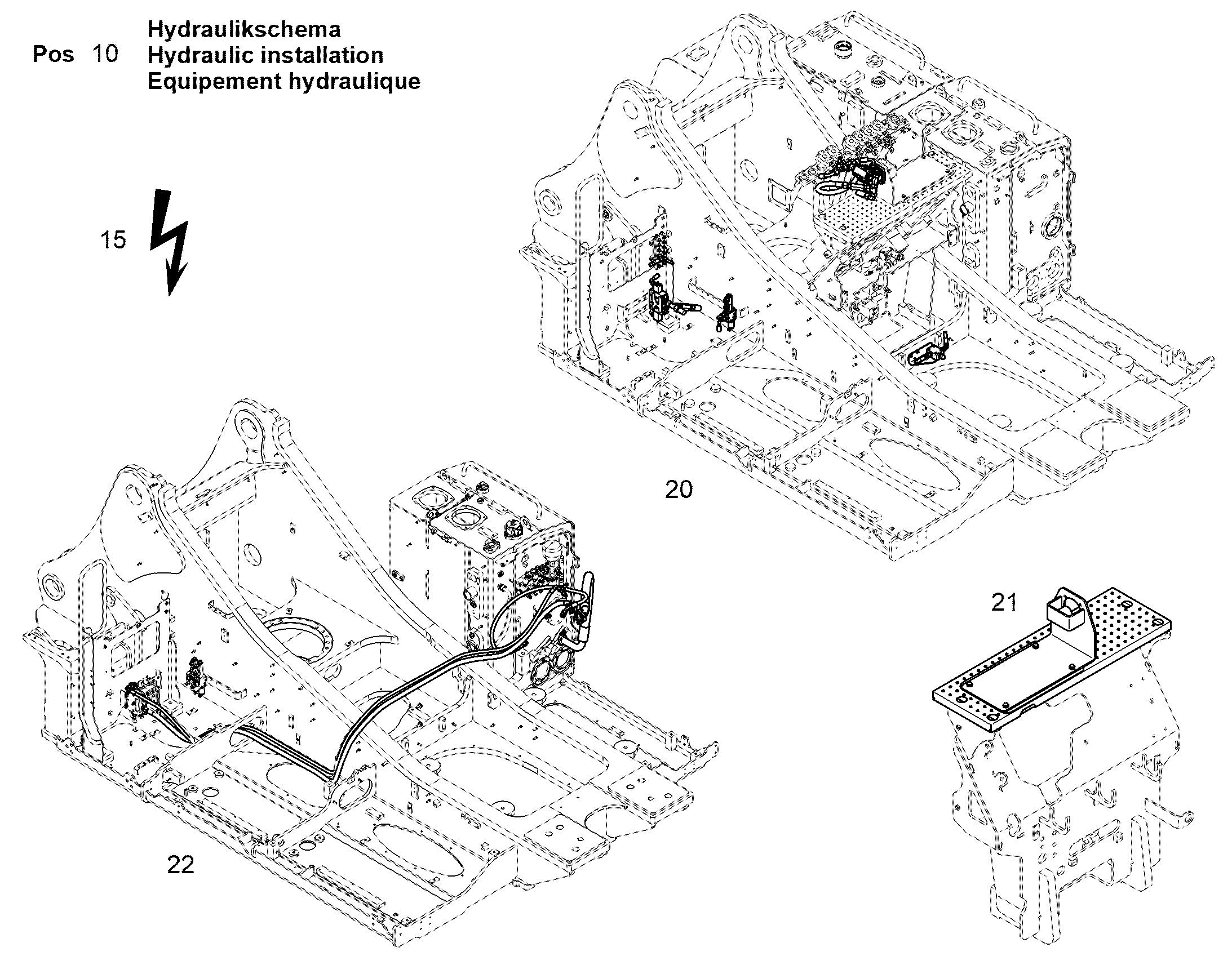 HYDRAULIC INSTALLATION 12472376 LIEBHERR