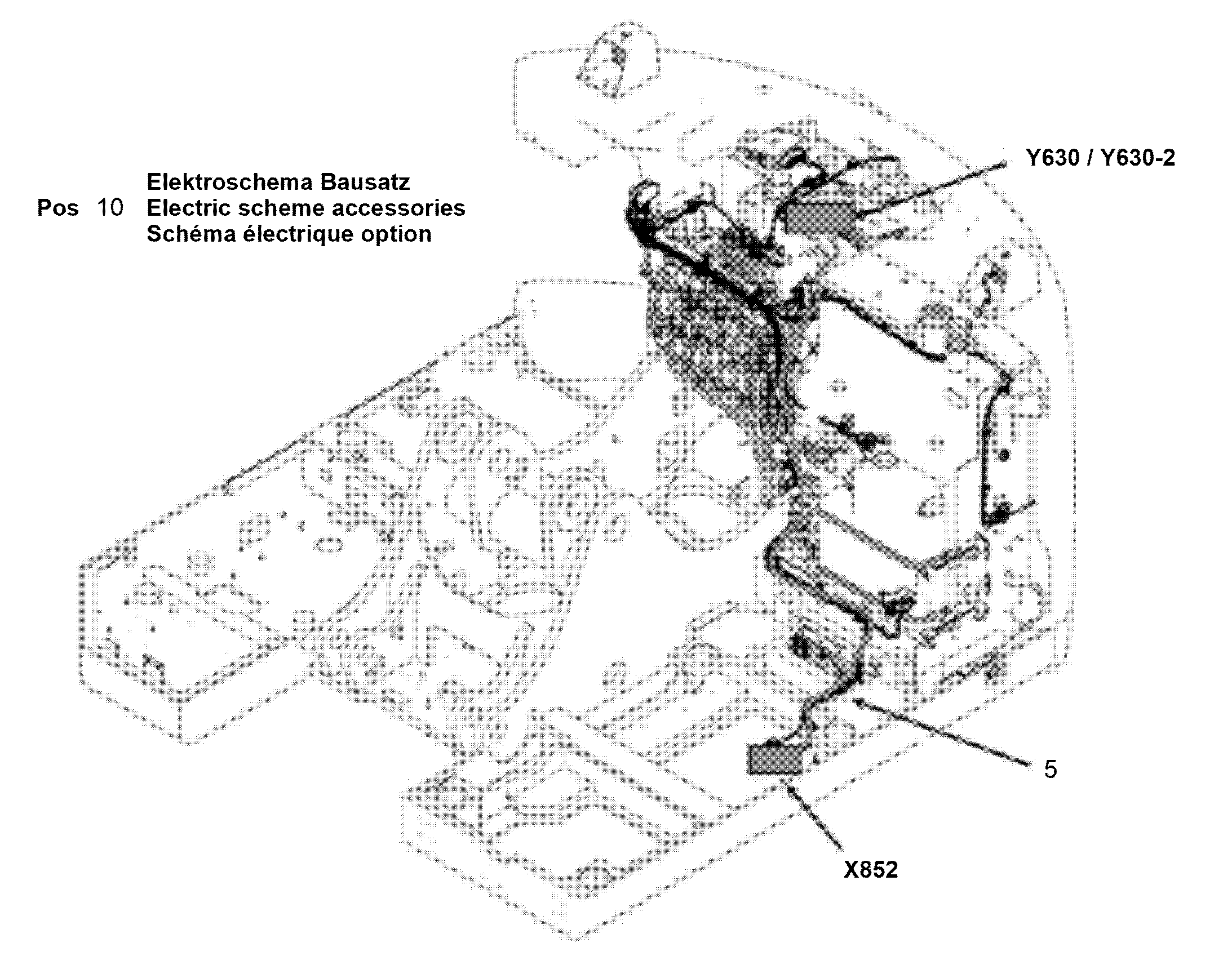 ЭЛЕКТРОСХЕМА МОНТАЖНОГО УЗЛА 12925194 LIEBHERR