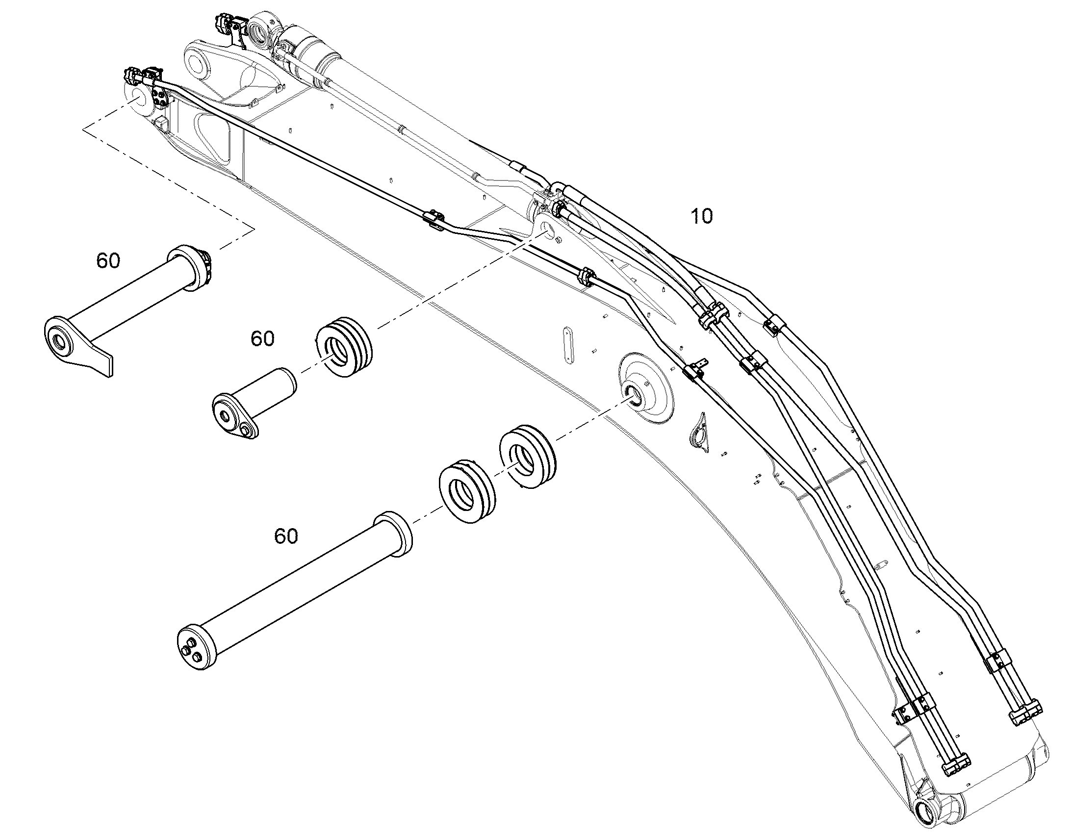 ПАЛЕЦ С ПРИЖИМНОЙ ПЛАСТИНОЙ 12438140 LIEBHERR