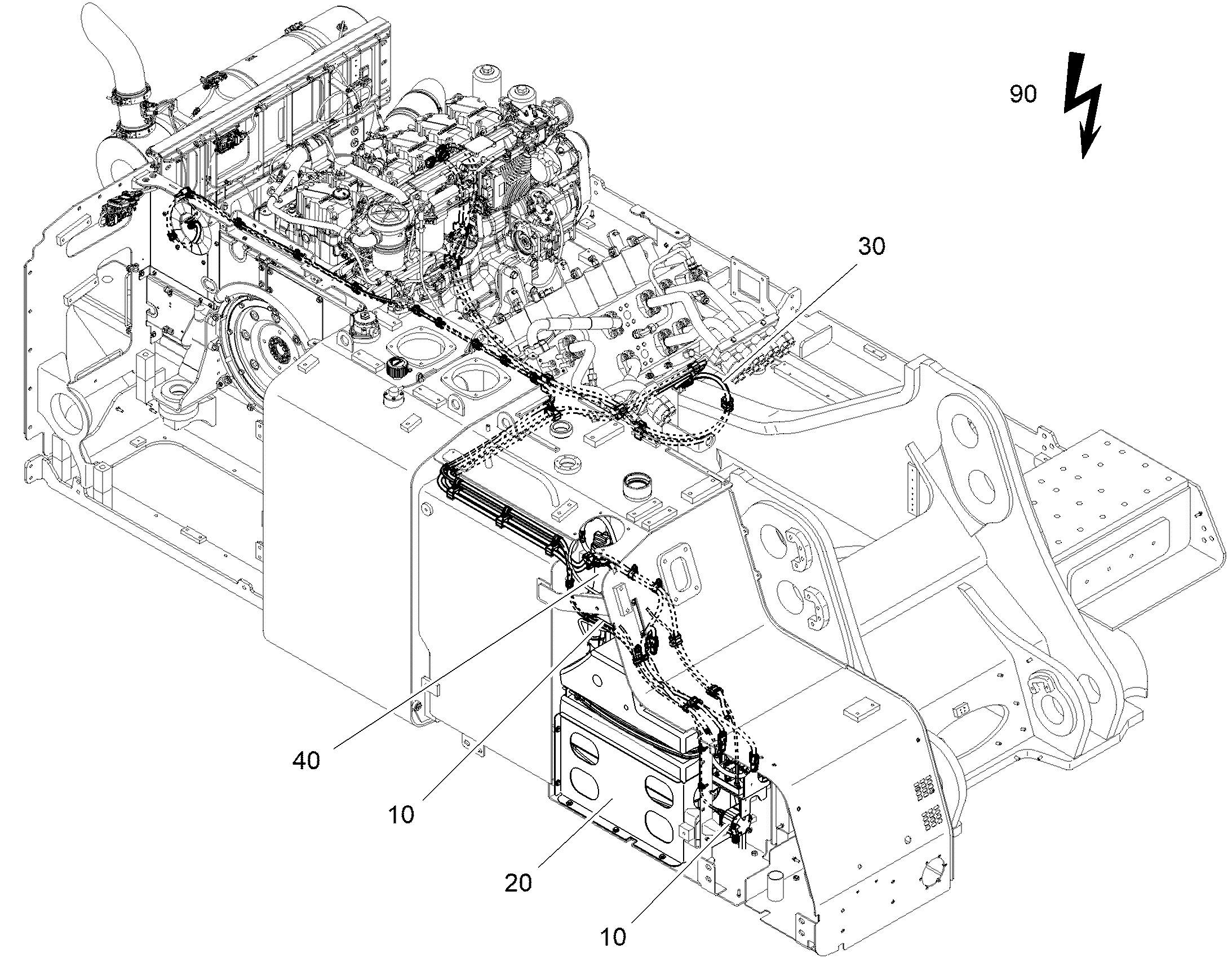 ЛИНИИ ДЛЯ МОЧЕВИНЫ МОНТАЖ 12802527 LIEBHERR